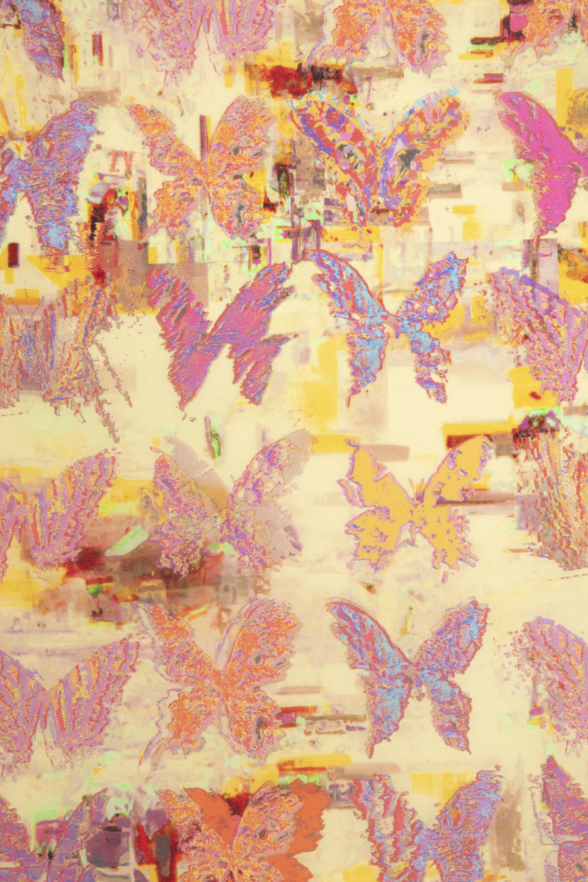 Blondie 85 Butterfly Neon Scarf | Shea Butter - Image 3