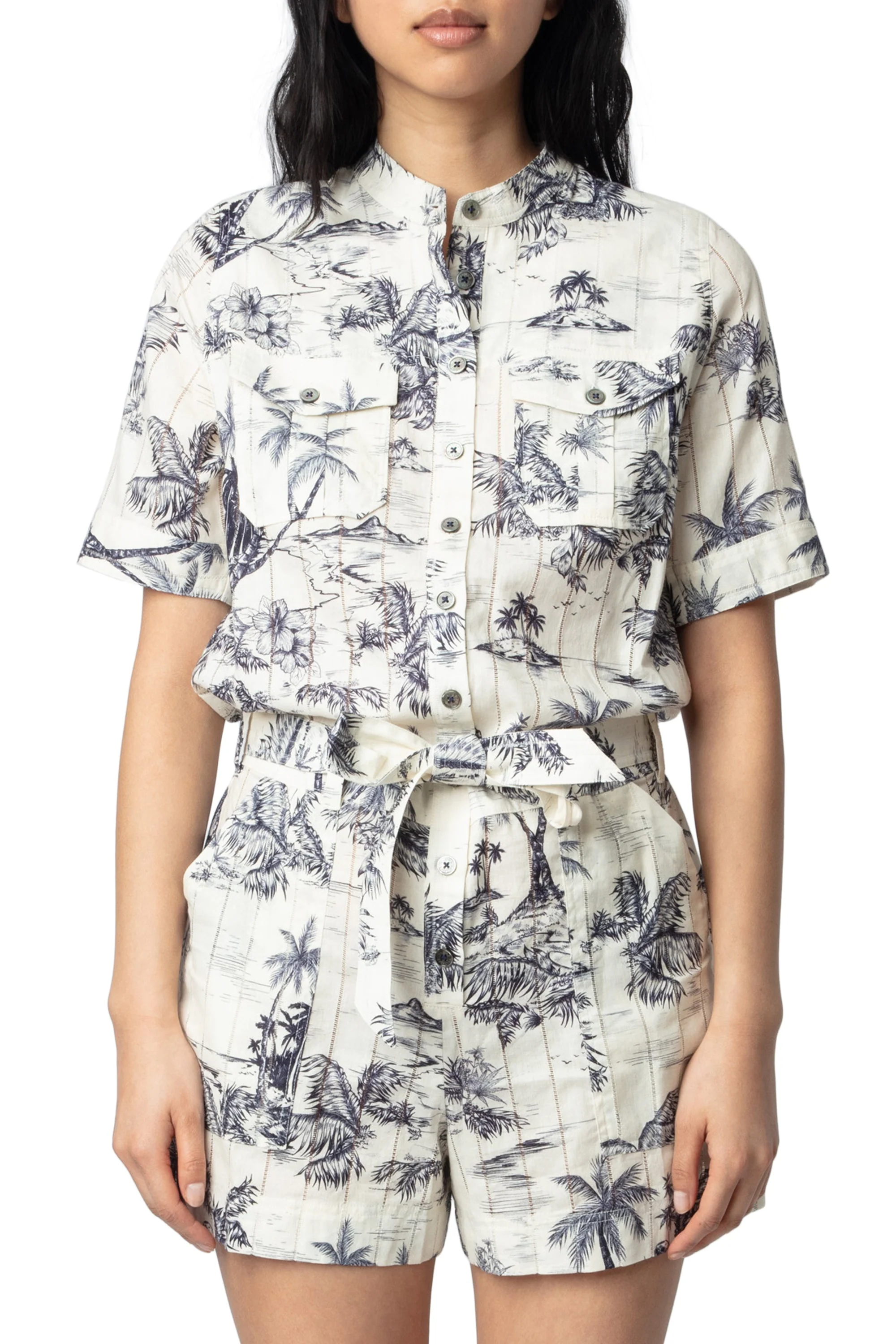 Cook Coton Tropical Island Jumpsuit | Ecru