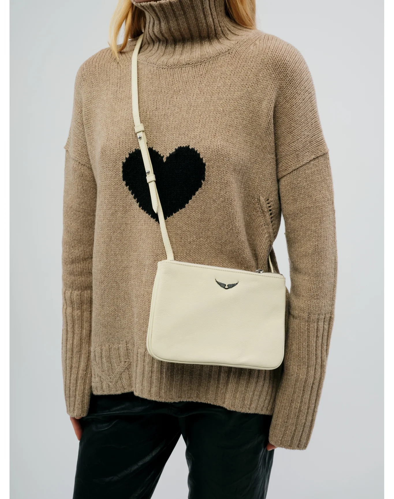 Duo Wings Grained Leather Bag | Flash - Image 3