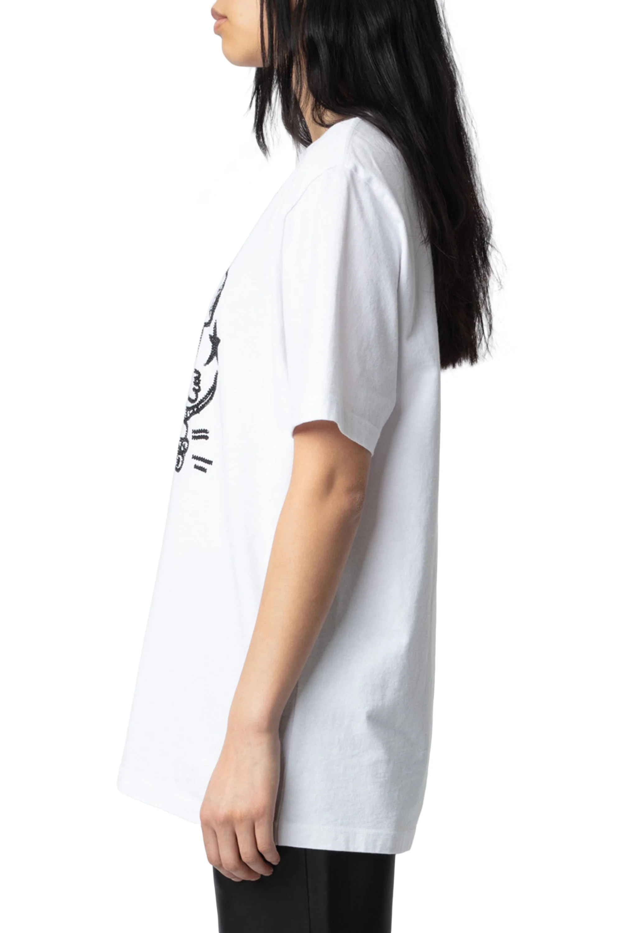 Edwin BC Happy Mouse Strass T-Shirt | White - Image 4