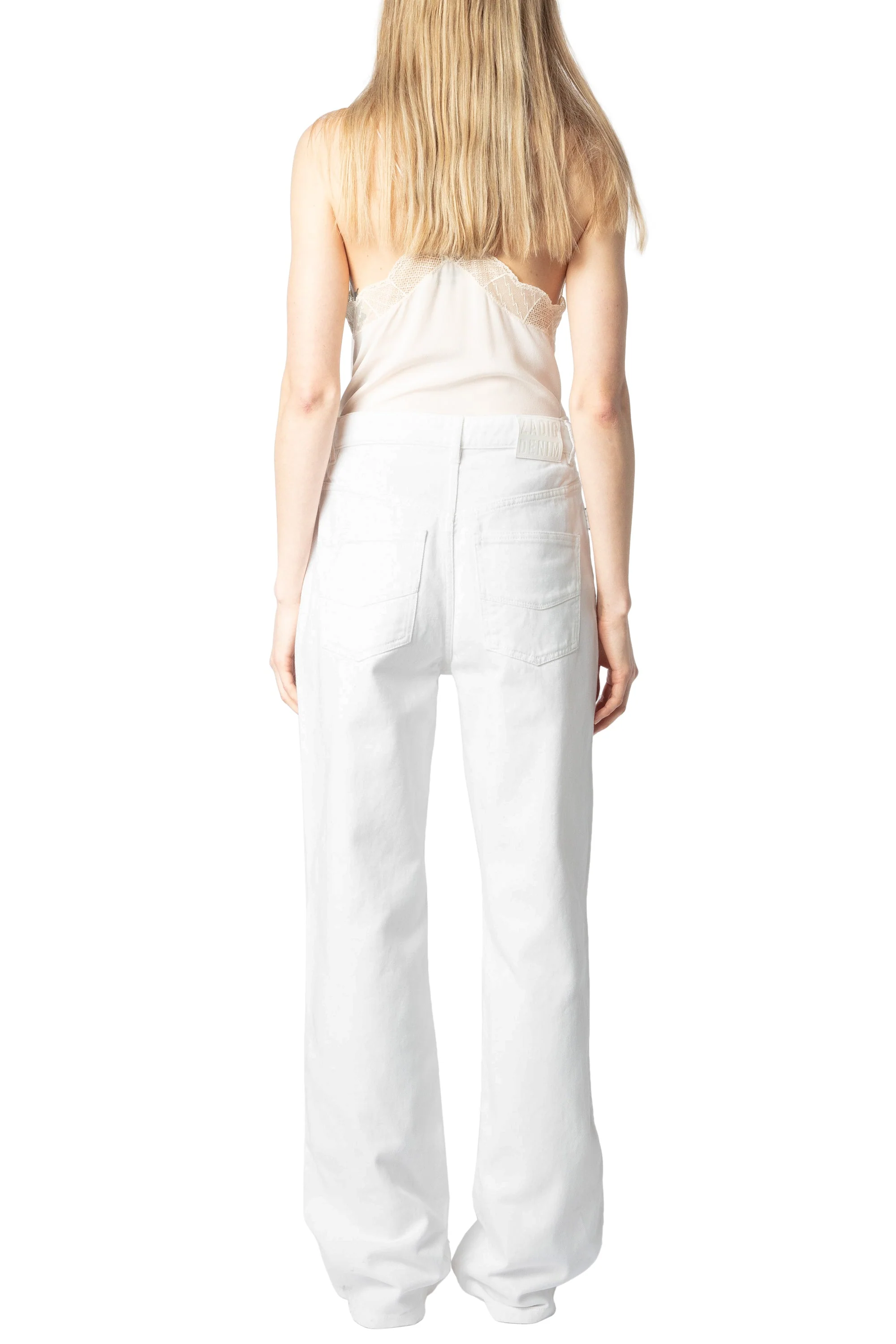 Elio Denim Eco Brod Jeans | Beige - Image 6
