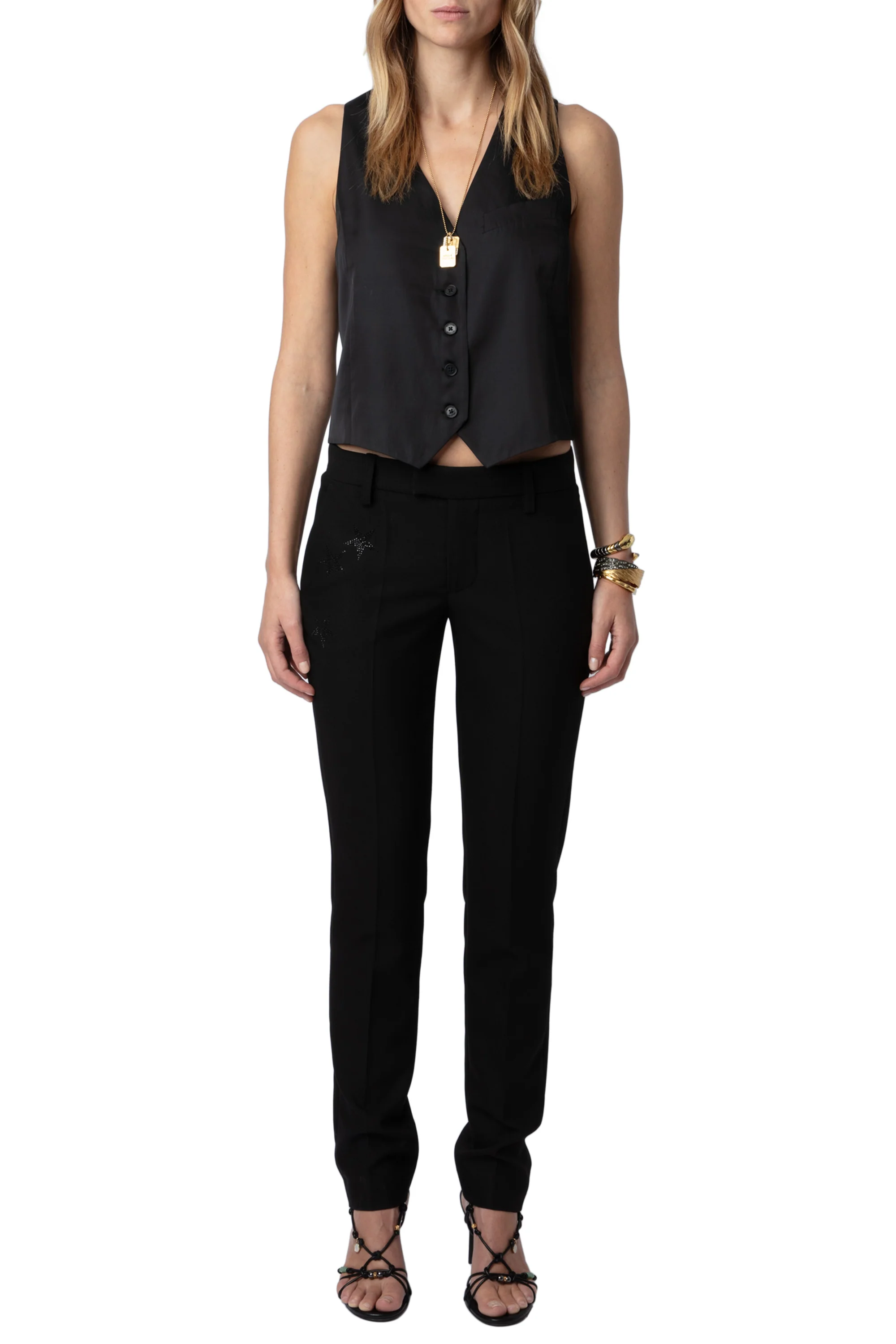 Emaux Satin Top | Black - Image 2
