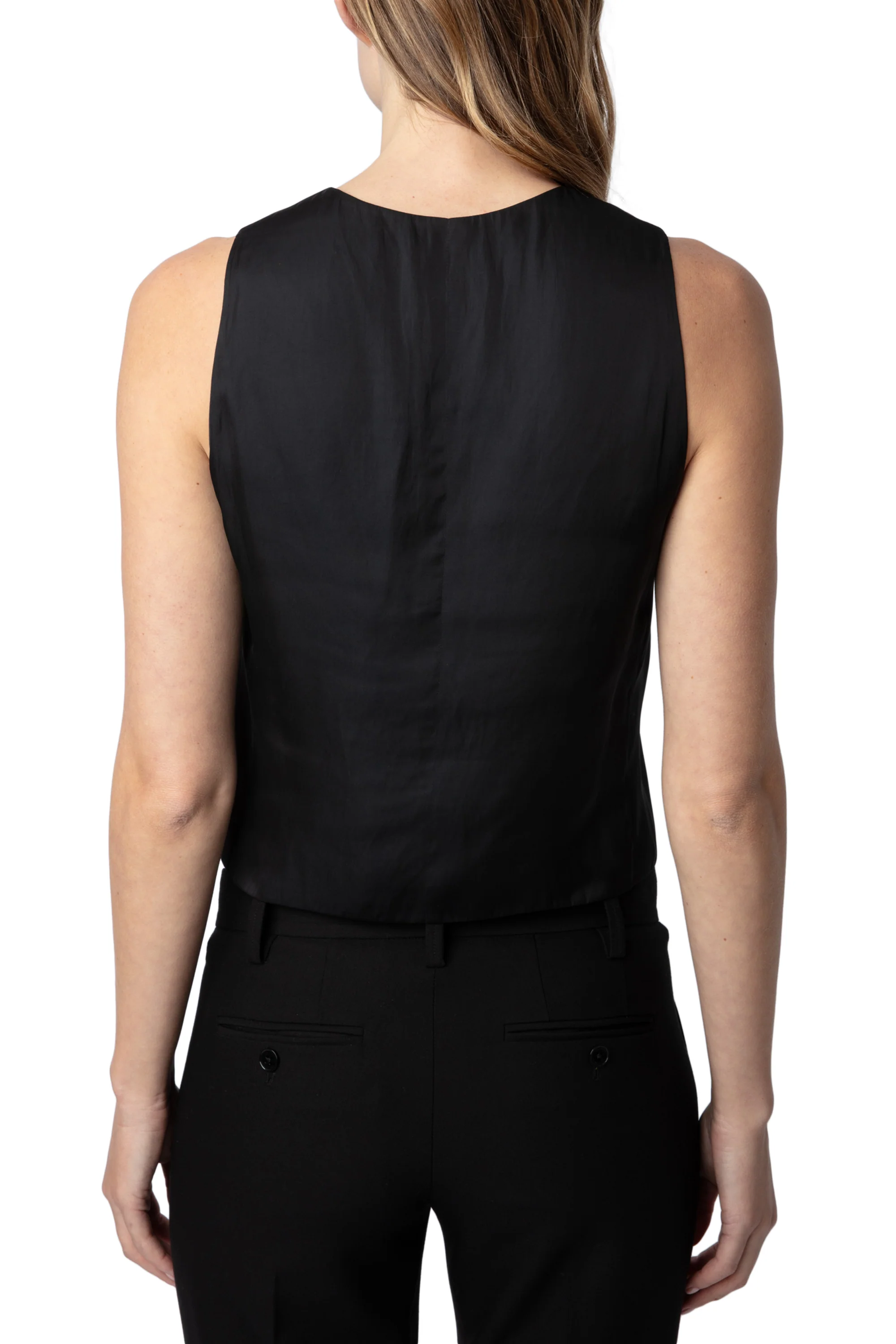 Emaux Satin Top | Black - Image 5