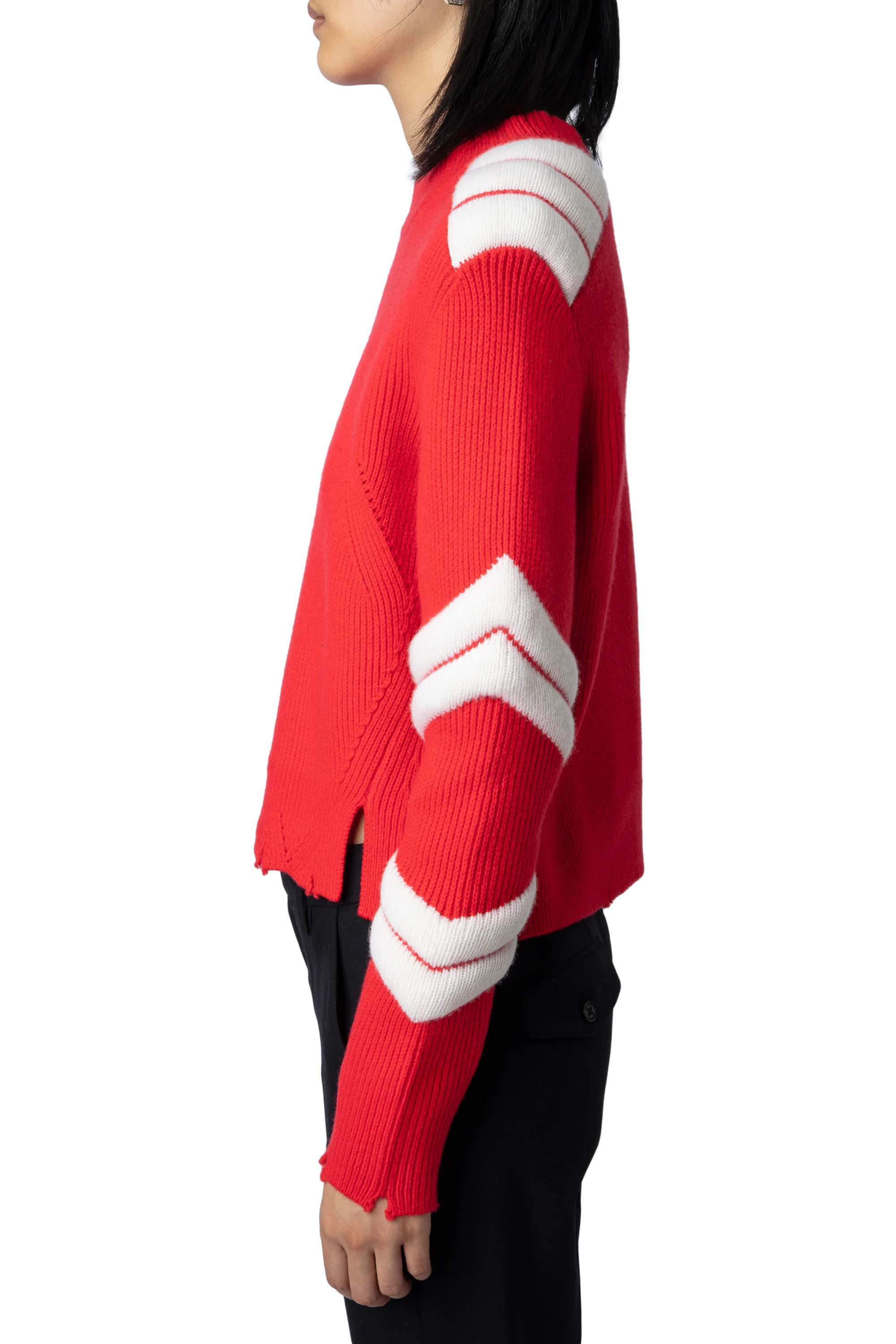 Georgia Merino Wool Sweater | Red - Image 4