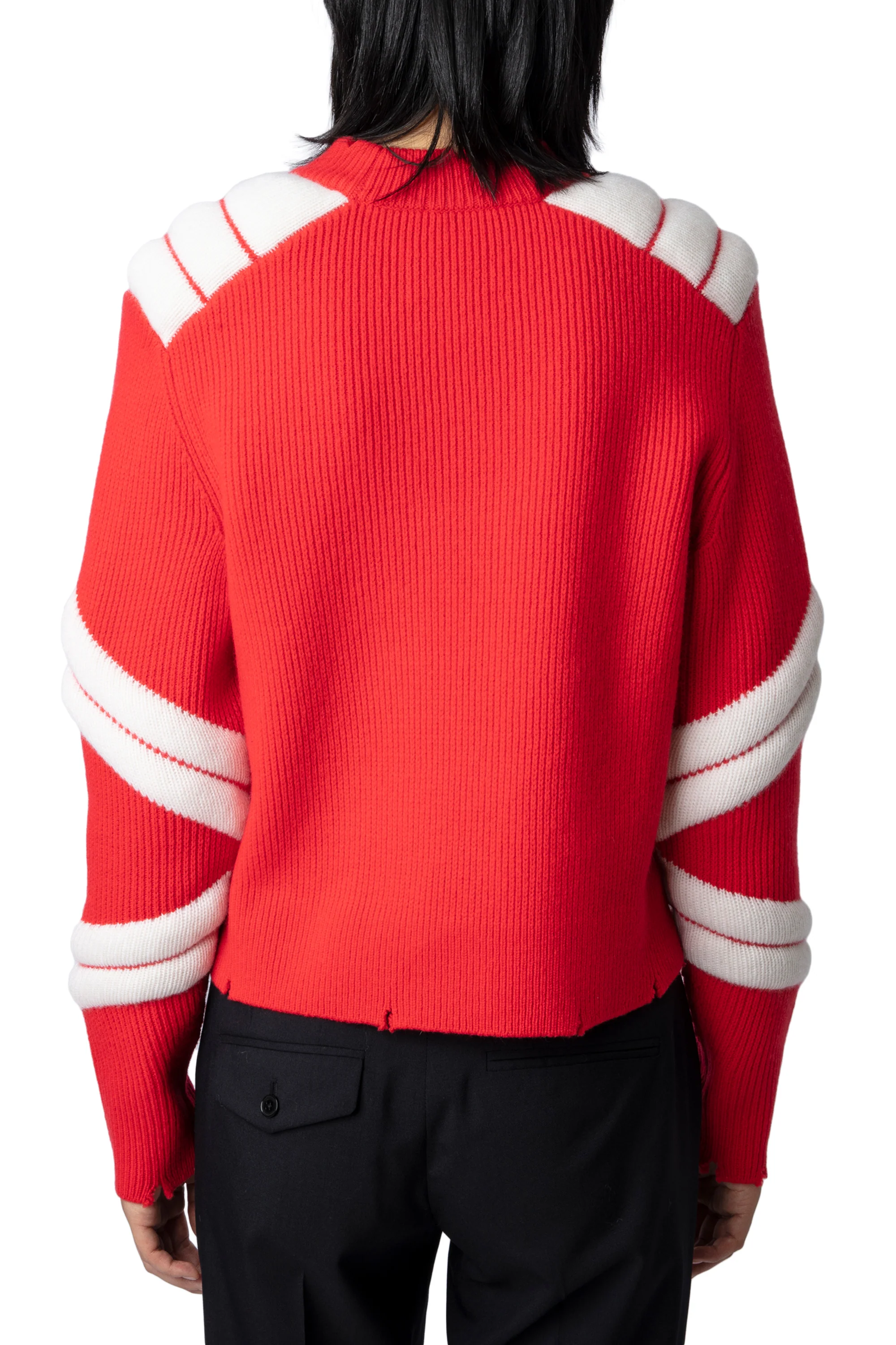 Georgia Merino Wool Sweater | Red - Image 5
