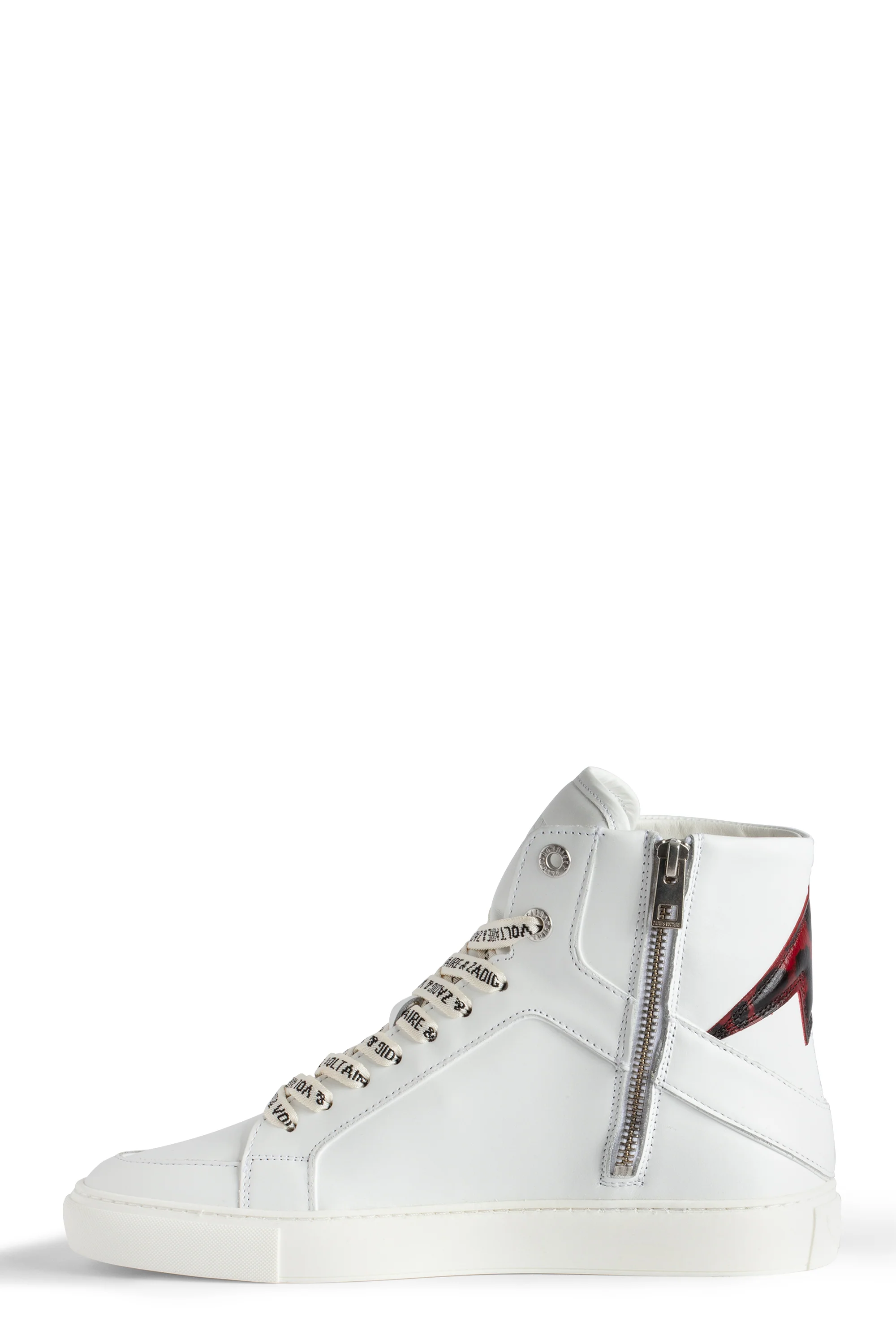 High Flash Smooth Calfskin + Bolt Panel Sneakers | Power - Image 2
