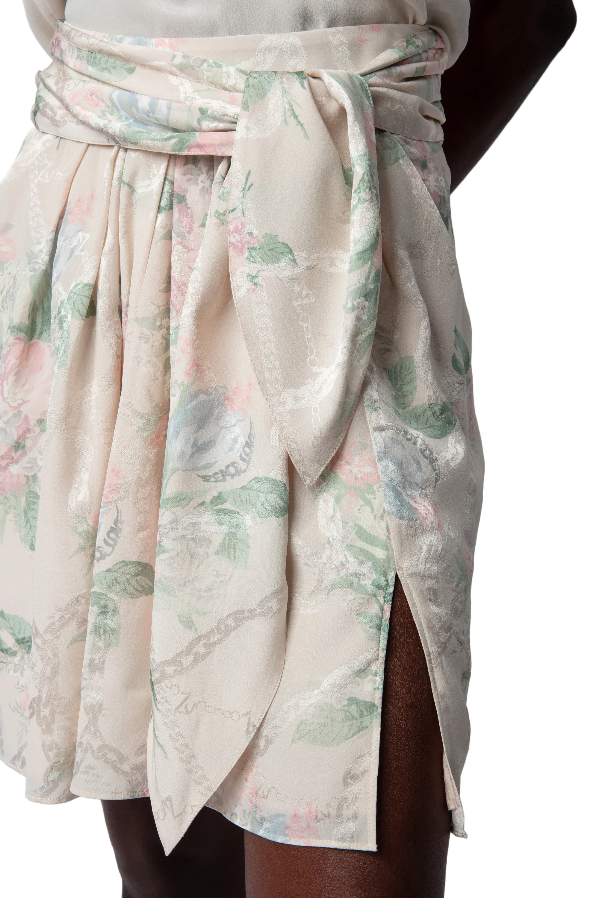 Joji Jacquard Chaines Faded Skirt | Off-White - Image 2