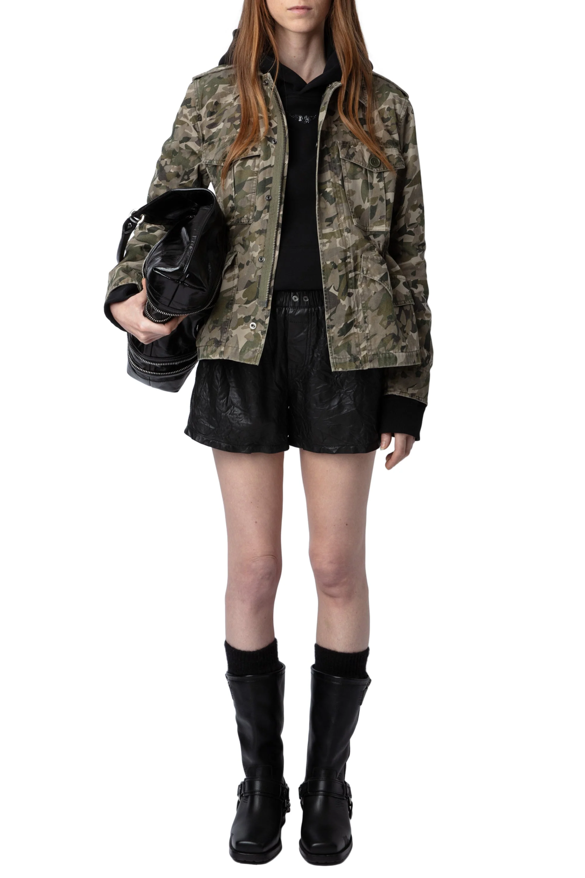 Krisa Canvas Camo Parka | Grass - Image 2