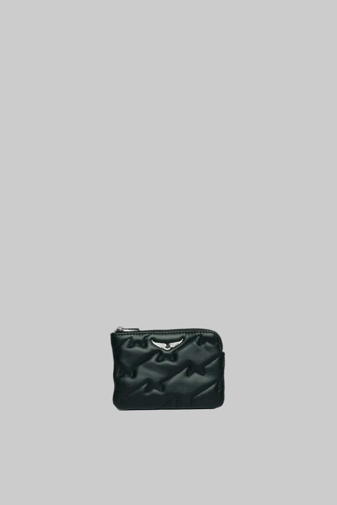 Mini Uma Wings Zv Quilted Small Pouch | Black