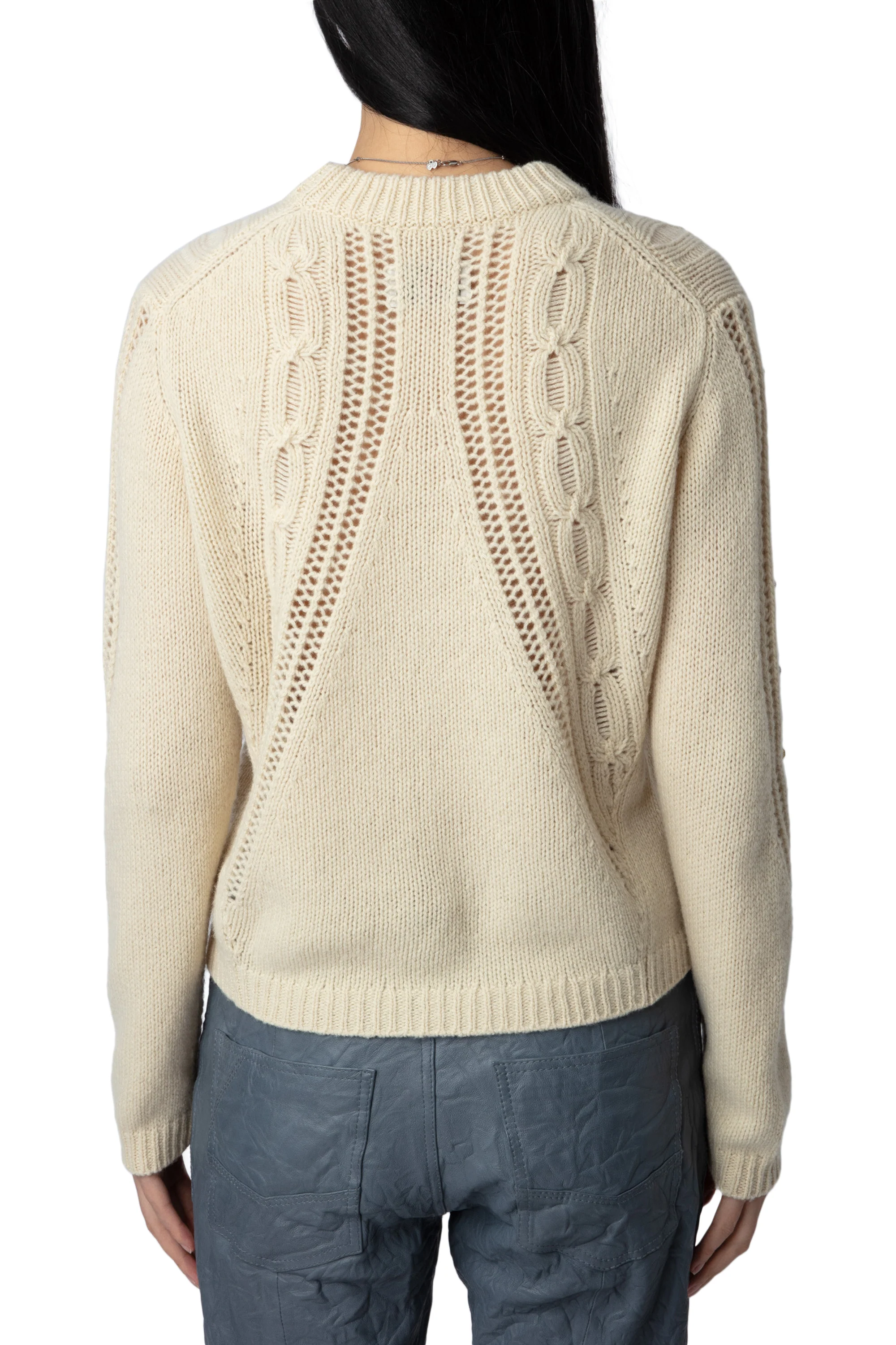 Morley We Cable Sweater | Vanilla - Image 4