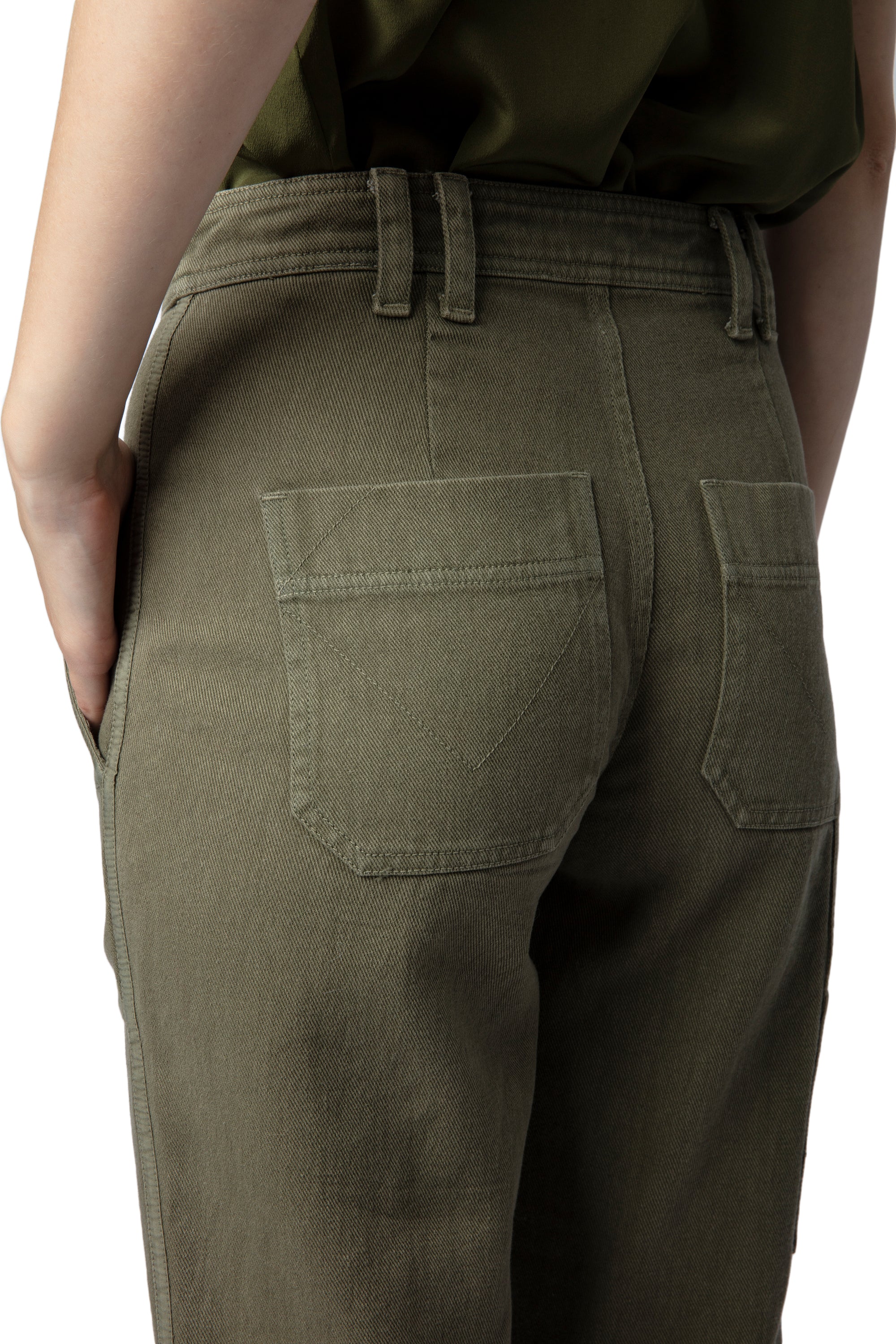 Pepper Cotton Twill Pants | Khaki - Image 4