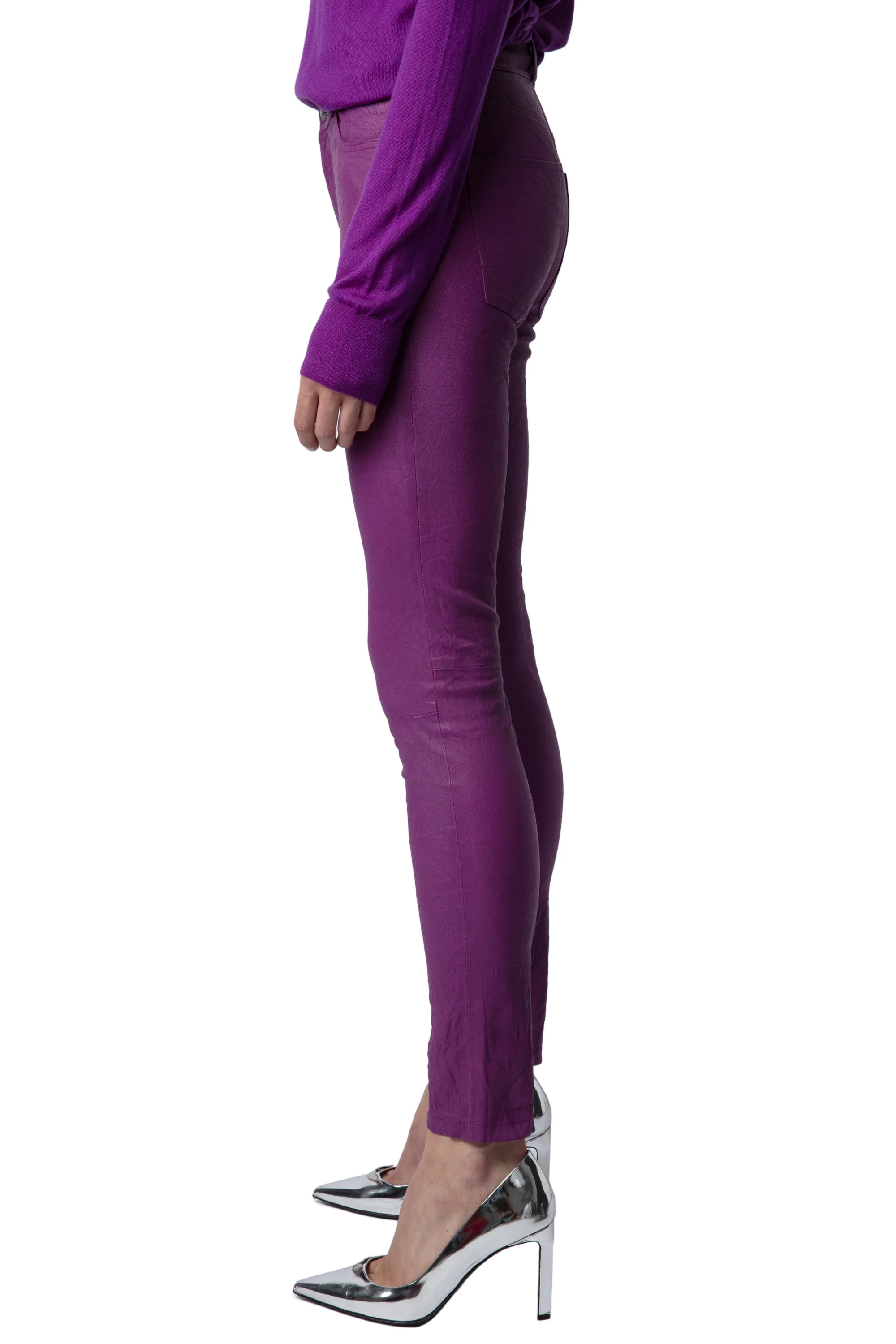 Phlame Creased Leather Pants | Goa - Image 3
