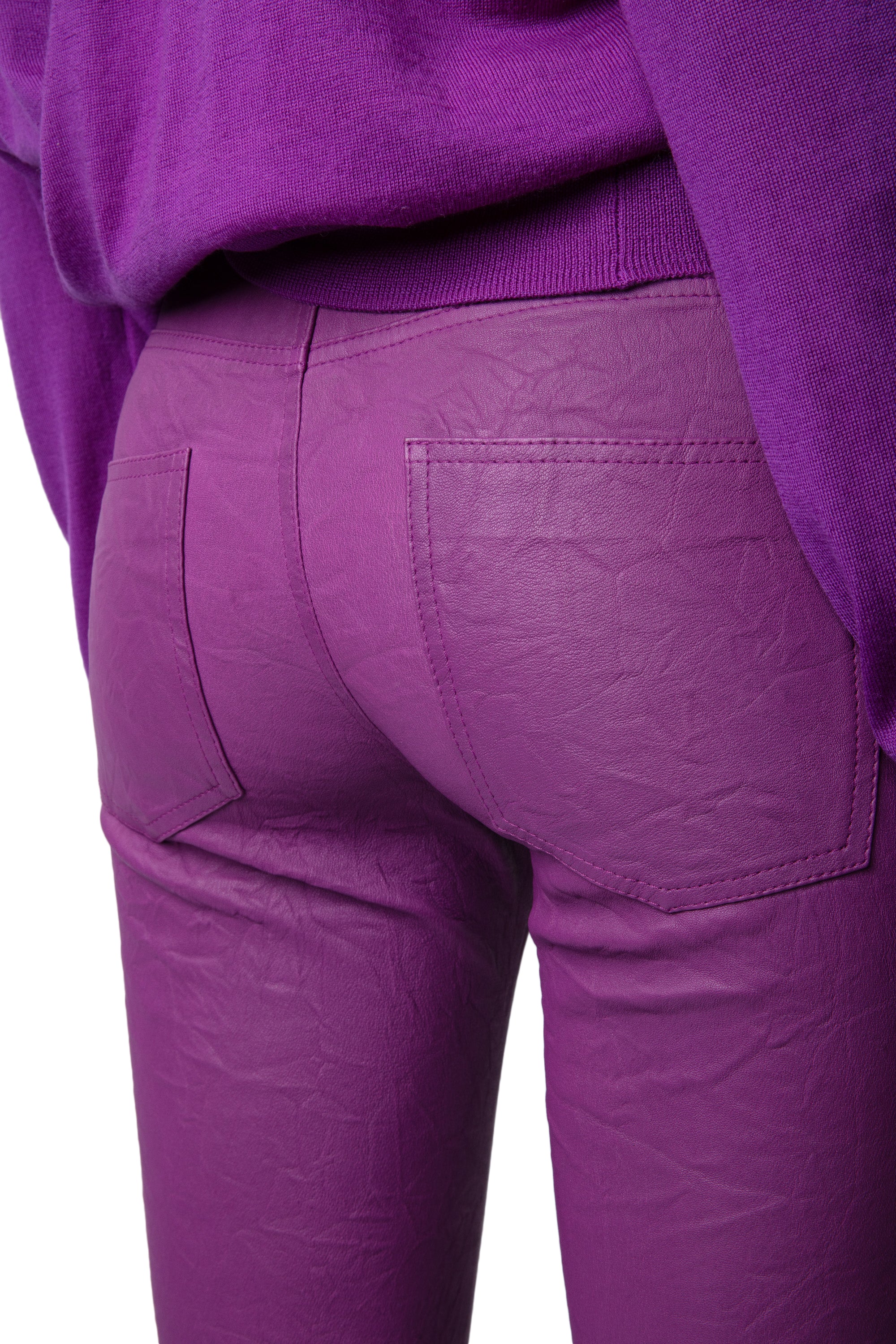 Phlame Creased Leather Pants | Goa - Image 4