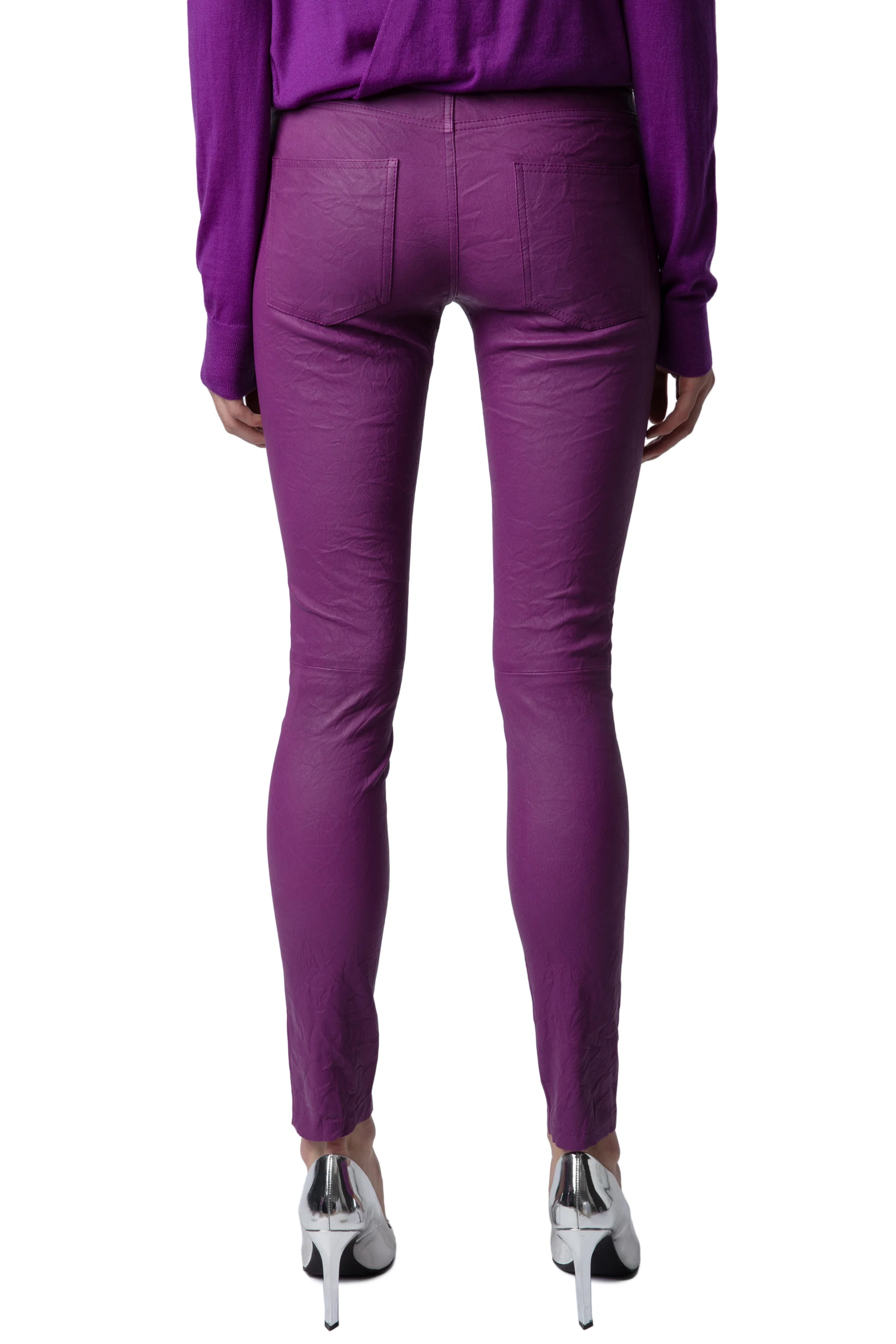 Phlame Creased Leather Pants | Goa - Image 5