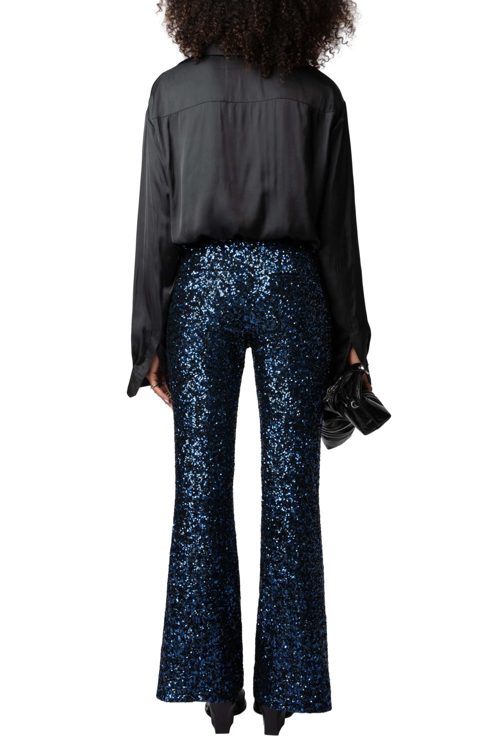 Prevy Sequins Pants | Navy Blue - Image 5