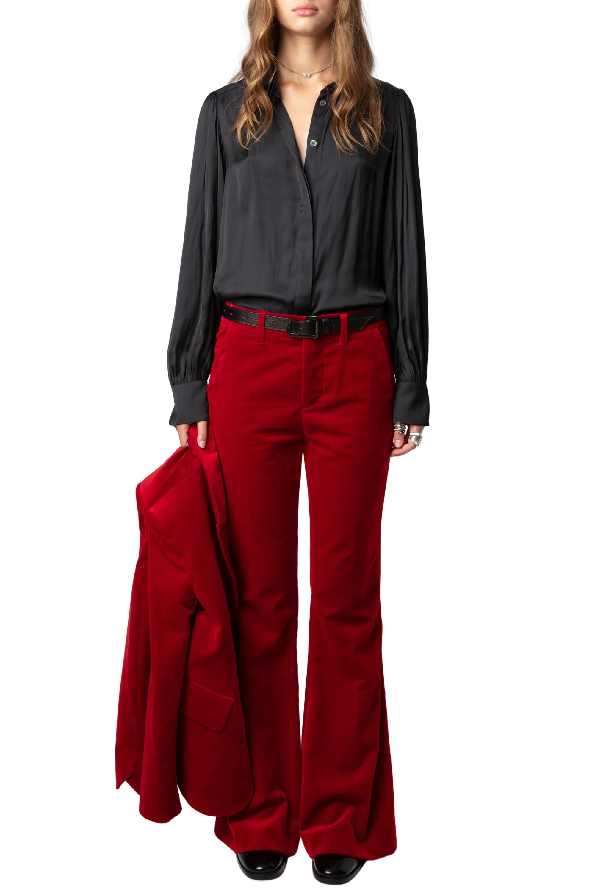Prevy Velvet Pants | Velvet - Image 3