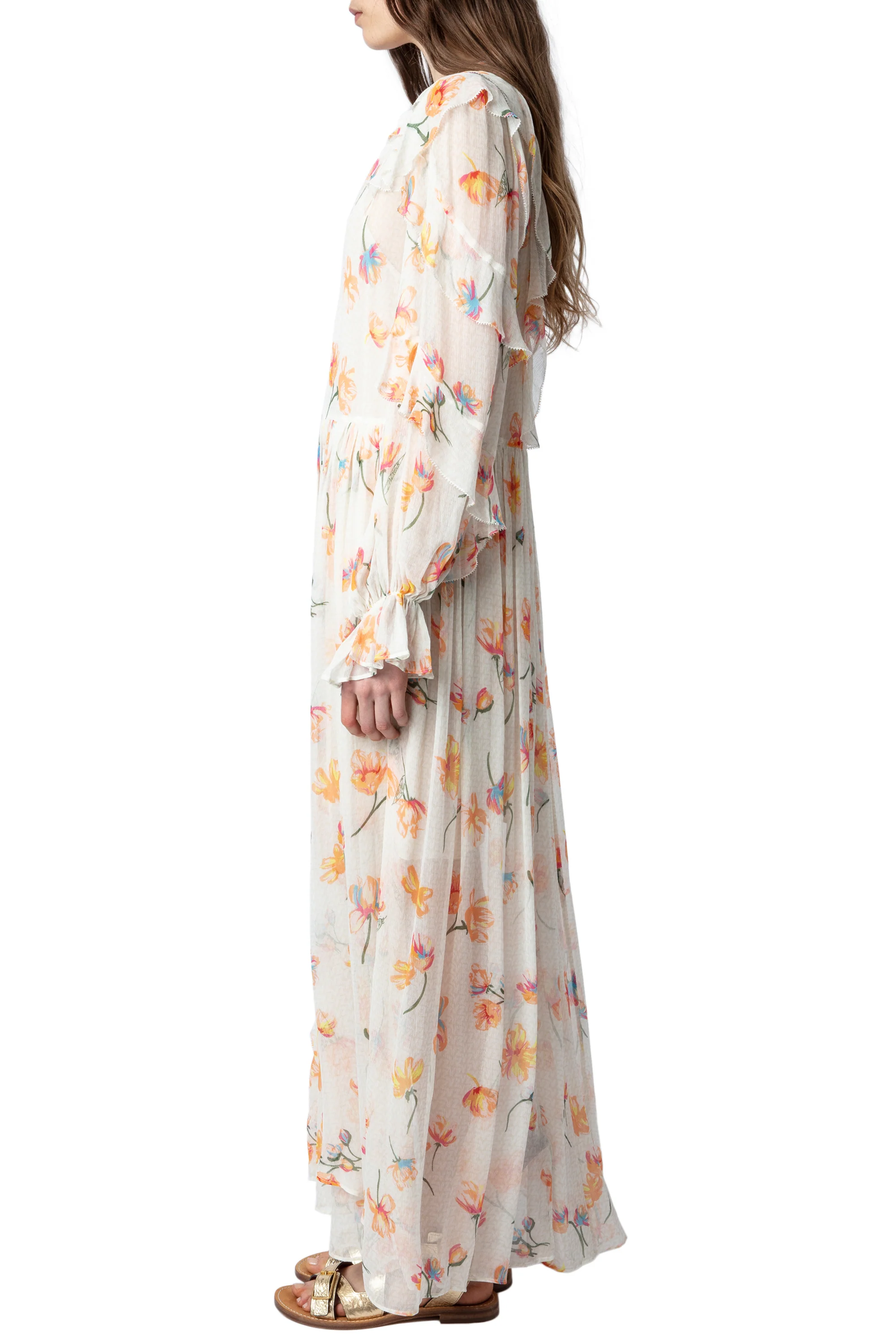 Riciny Mousseline Courtney Dress | Off-White - Image 3