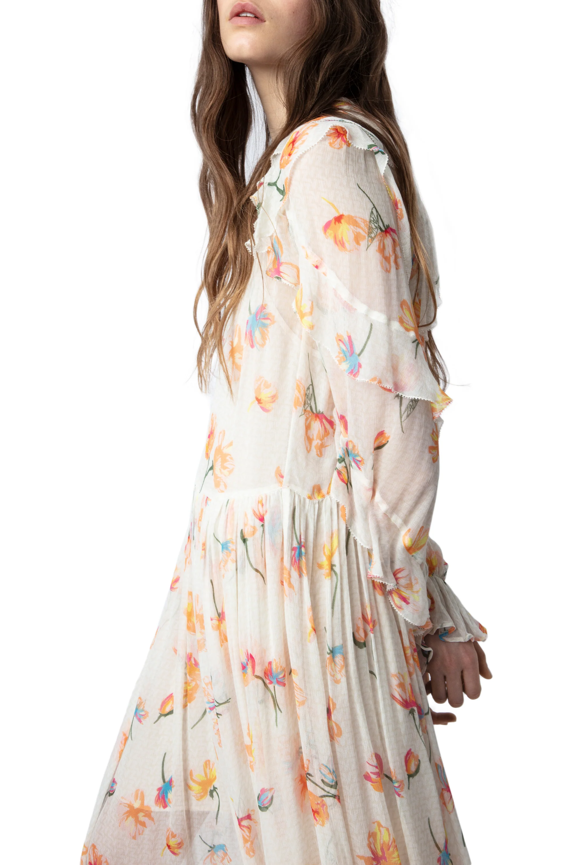 Riciny Mousseline Courtney Dress | Off-White - Image 4