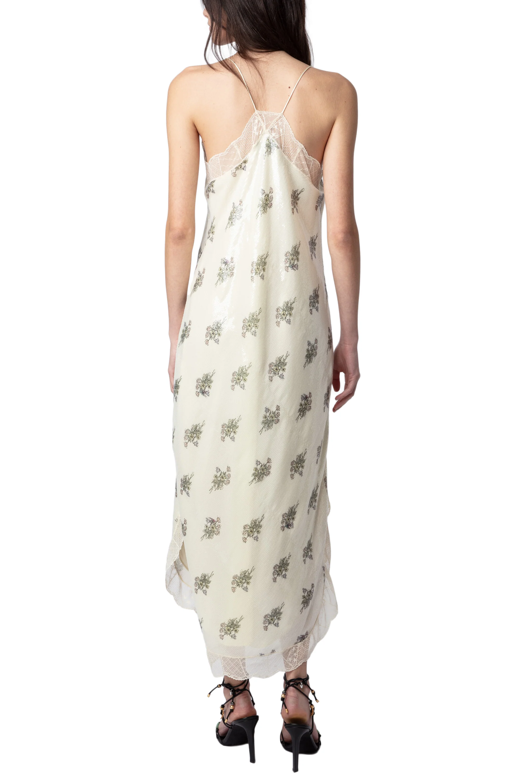 Ristyl Sequins Flowers Dress | Off-White - Image 5