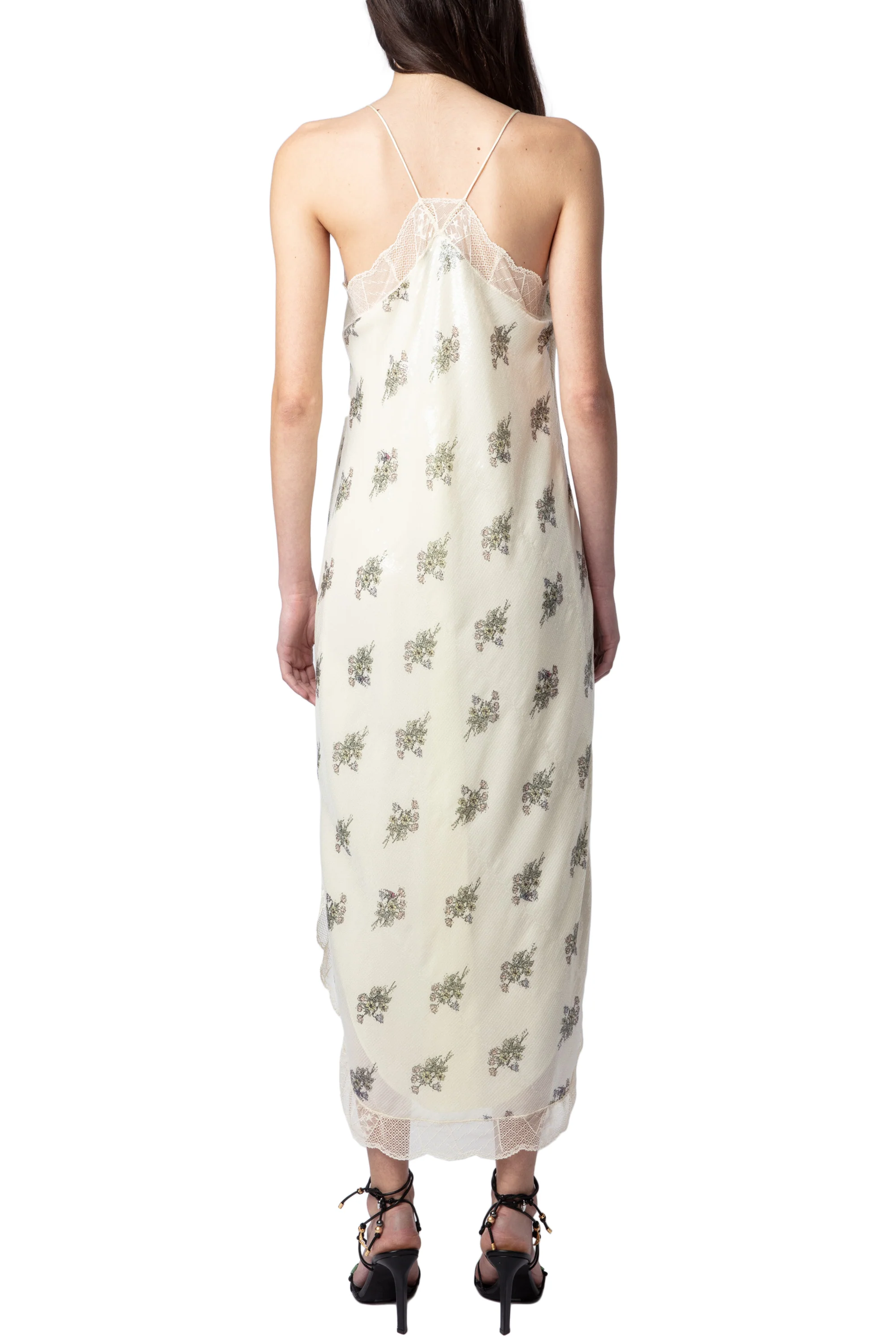 Ristyl Sequins Flowers Dress | Off-White - Image 6