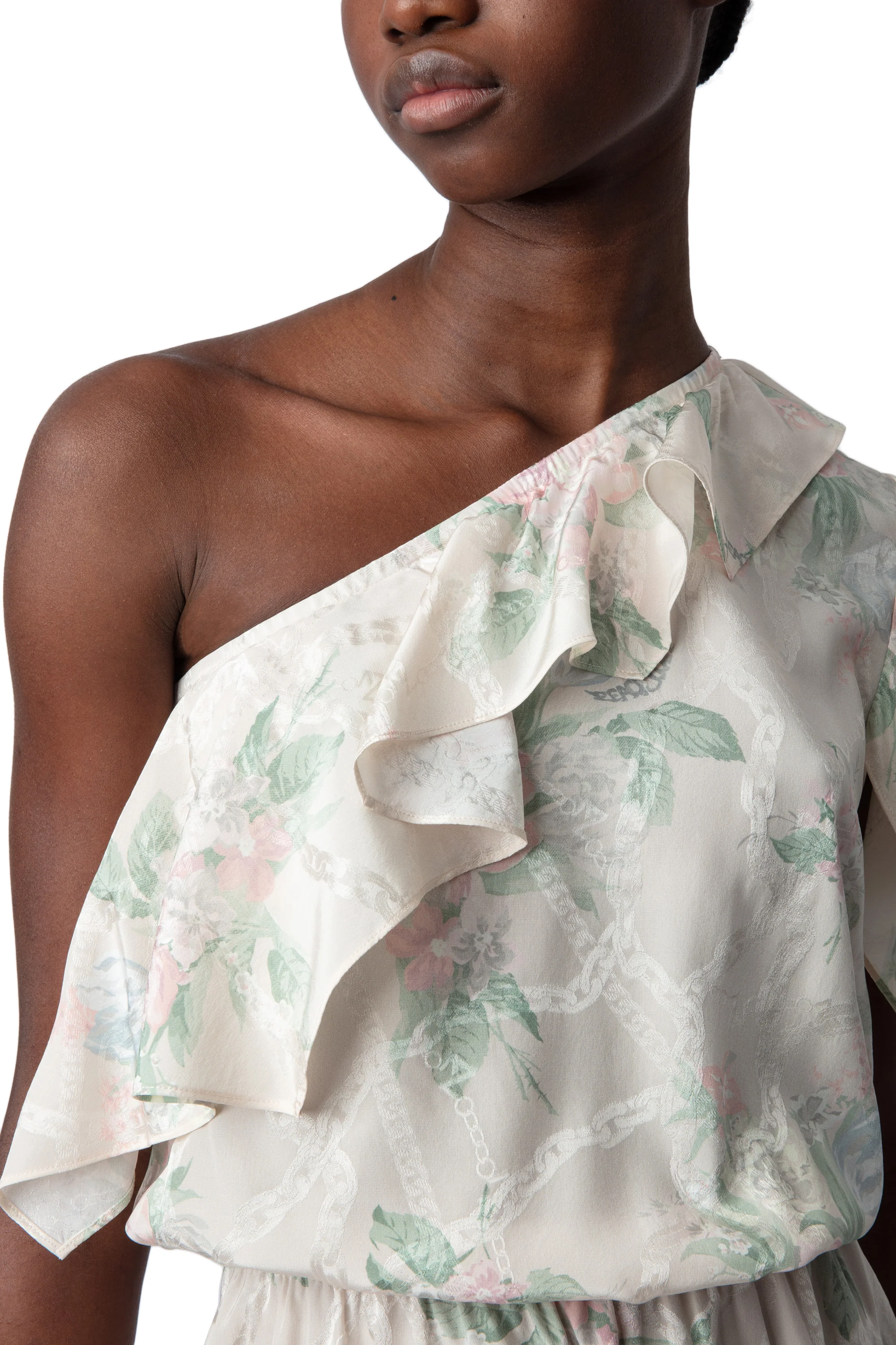 Robbie Jacquard Chaines Faded Dress | Off-White - Image 3