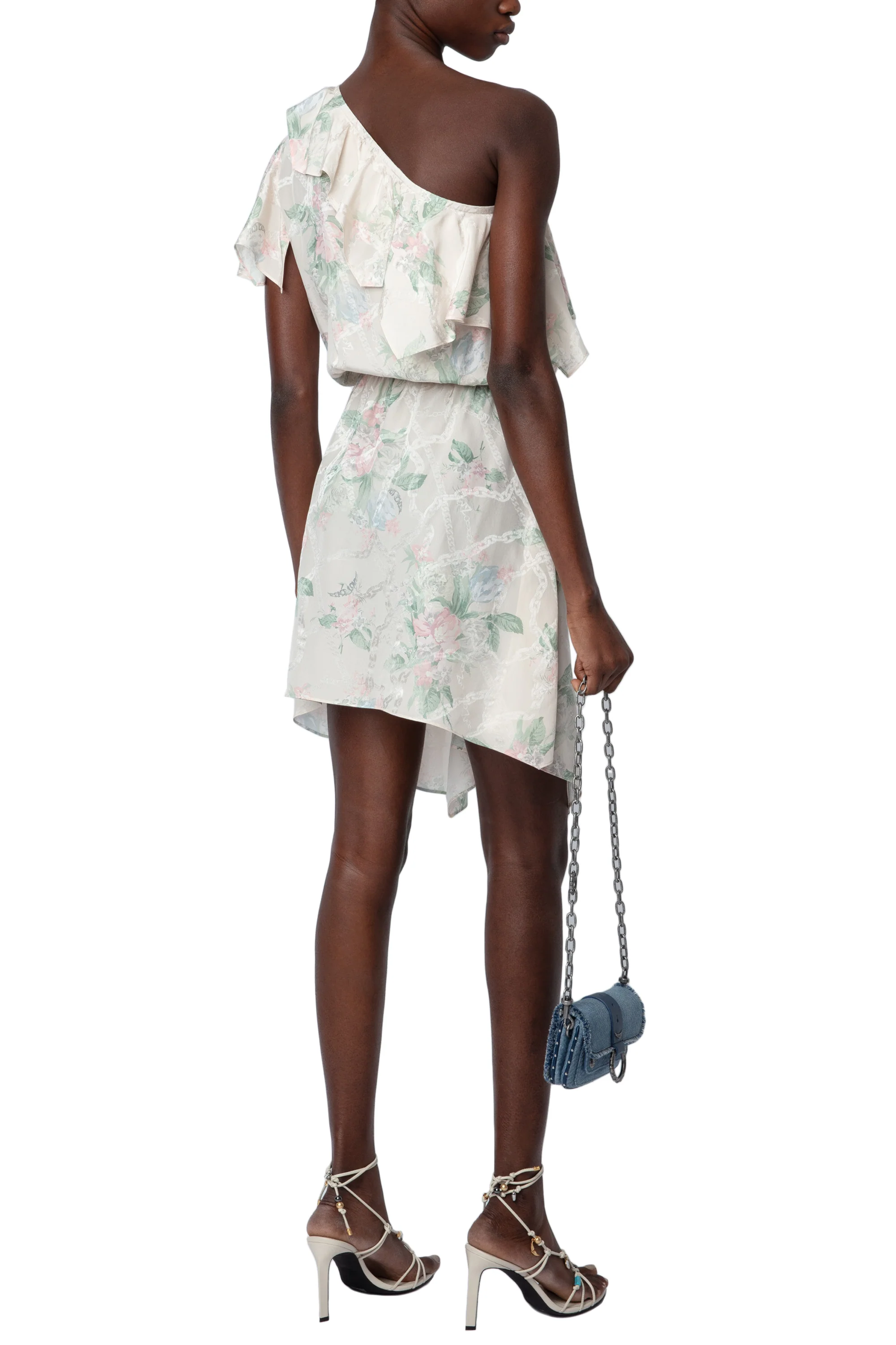 Robbie Jacquard Chaines Faded Dress | Off-White - Image 5