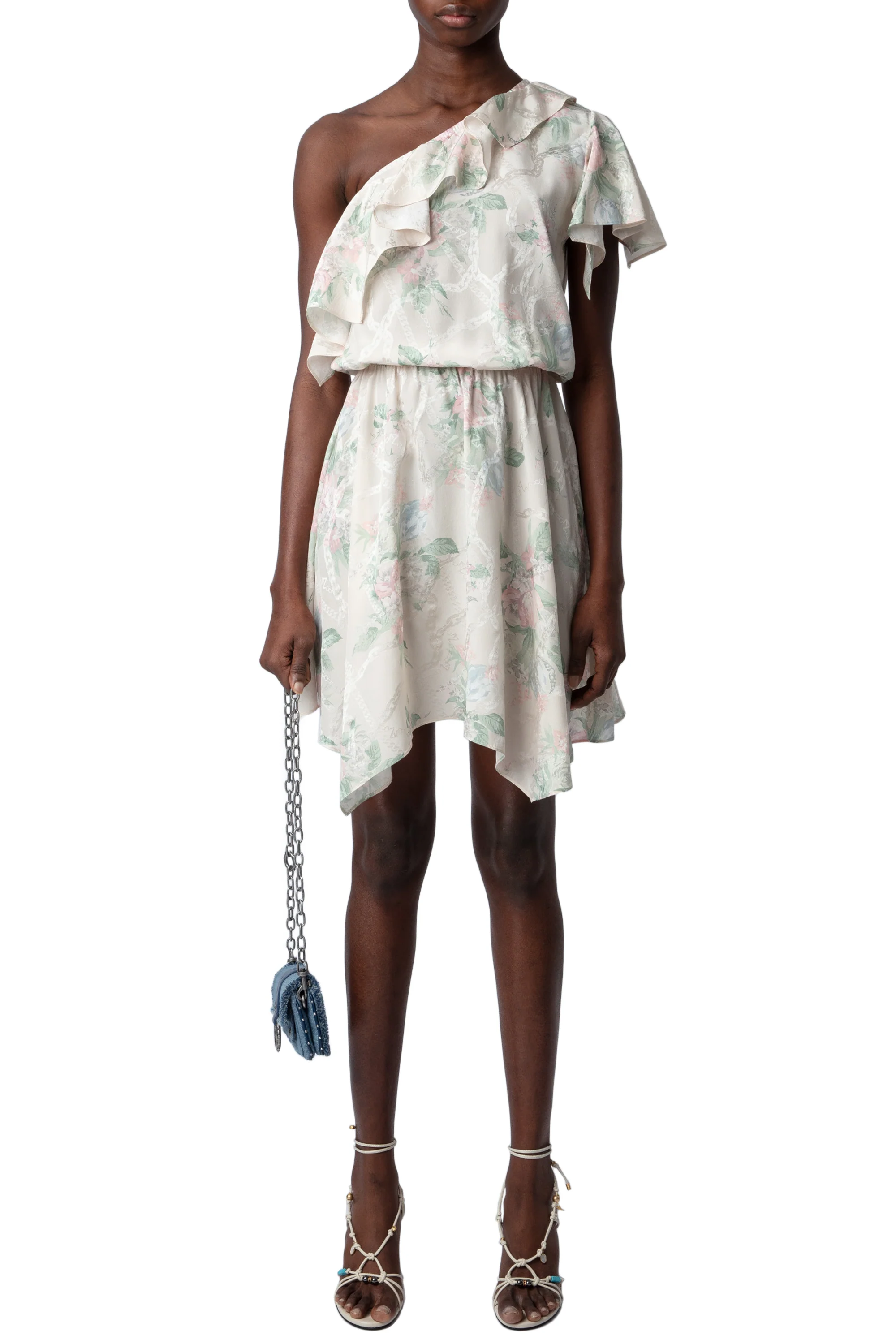 Robbie Jacquard Chaines Faded Dress | Off-White - Image 6