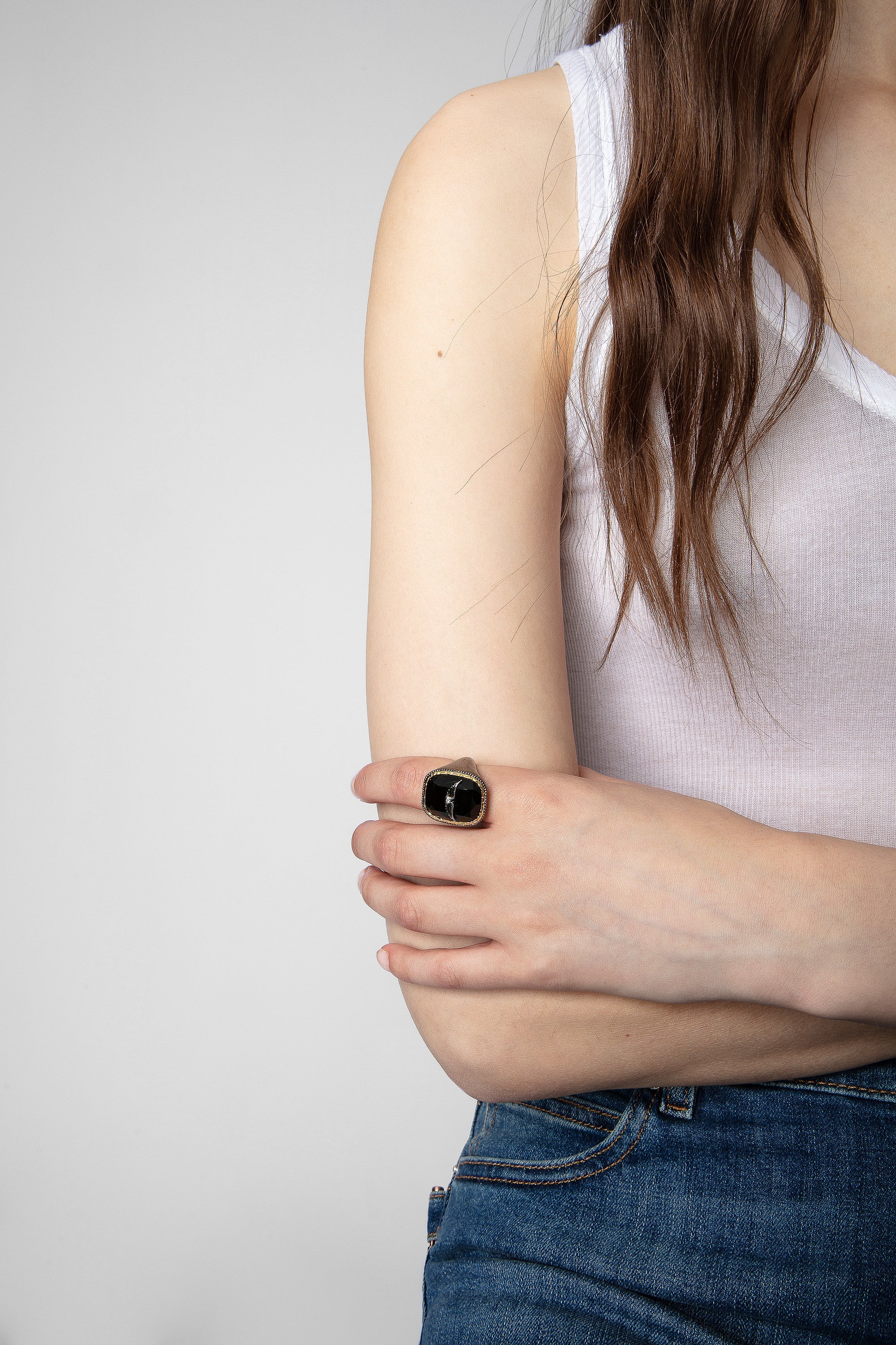 Rock Signet Ring | Shiny Gun - Image 3