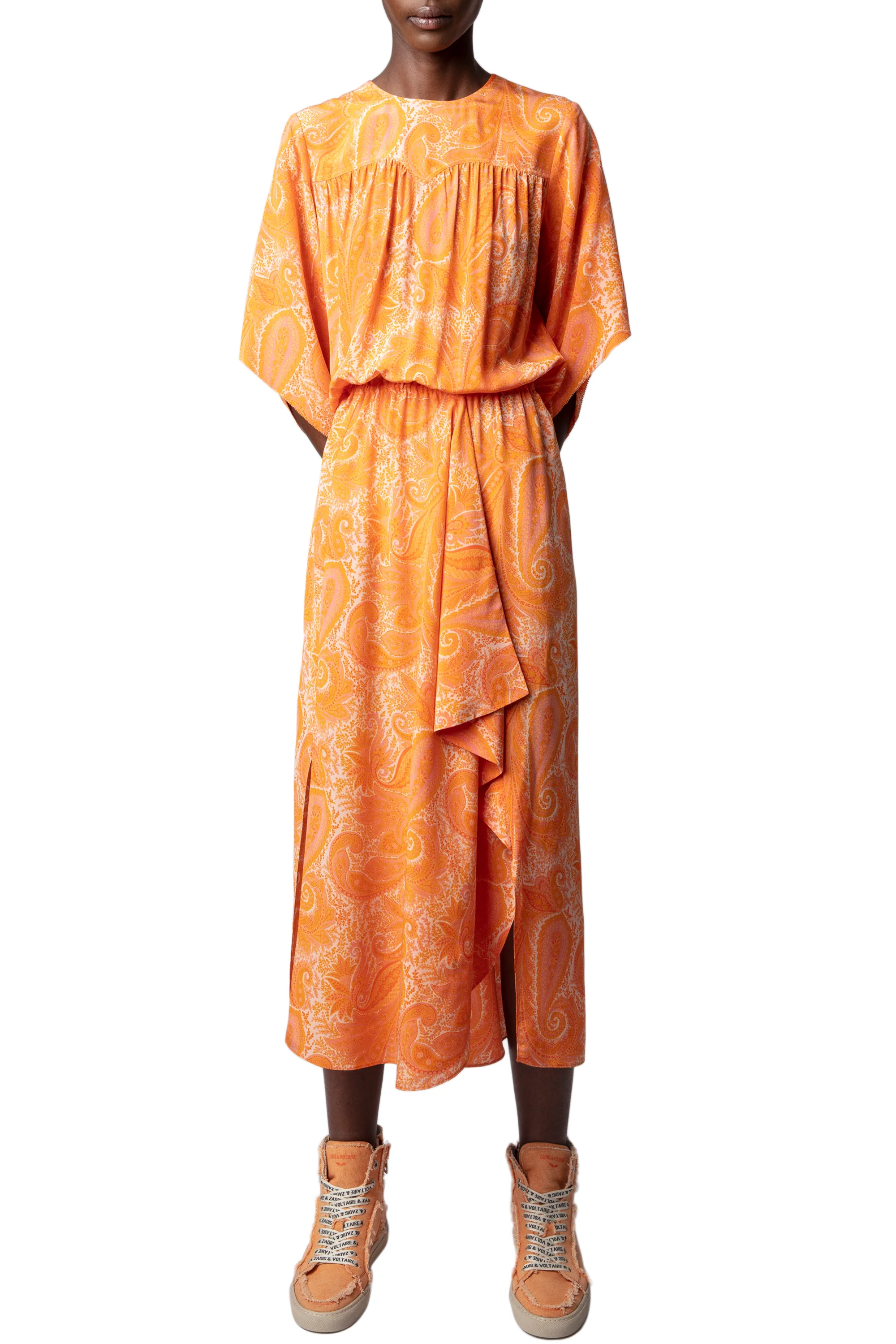 Rusty CDC Paisley Dress | Coral - Image 2