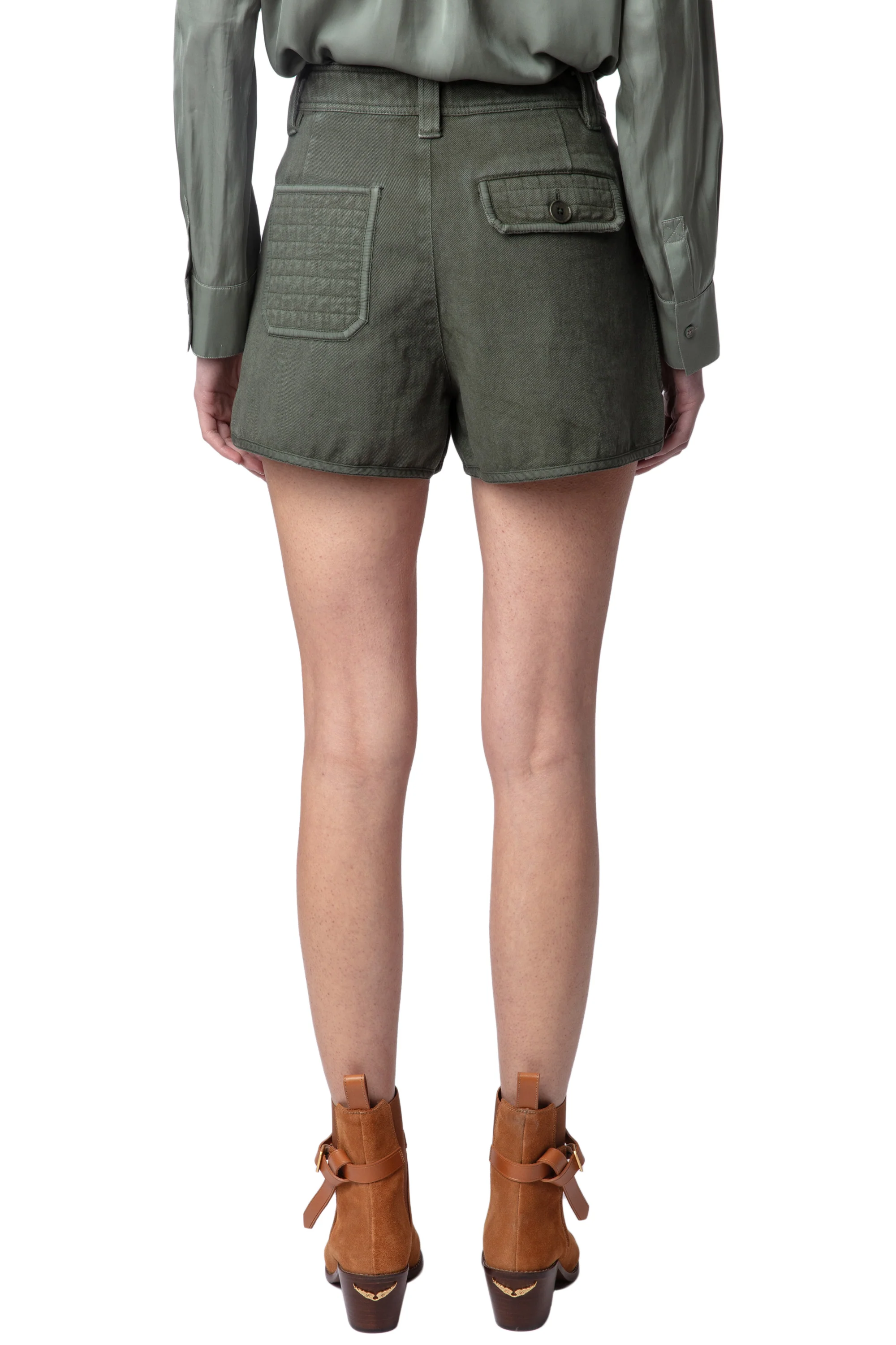 Sei Cotton Twill Bermuda | Khaki - Image 6