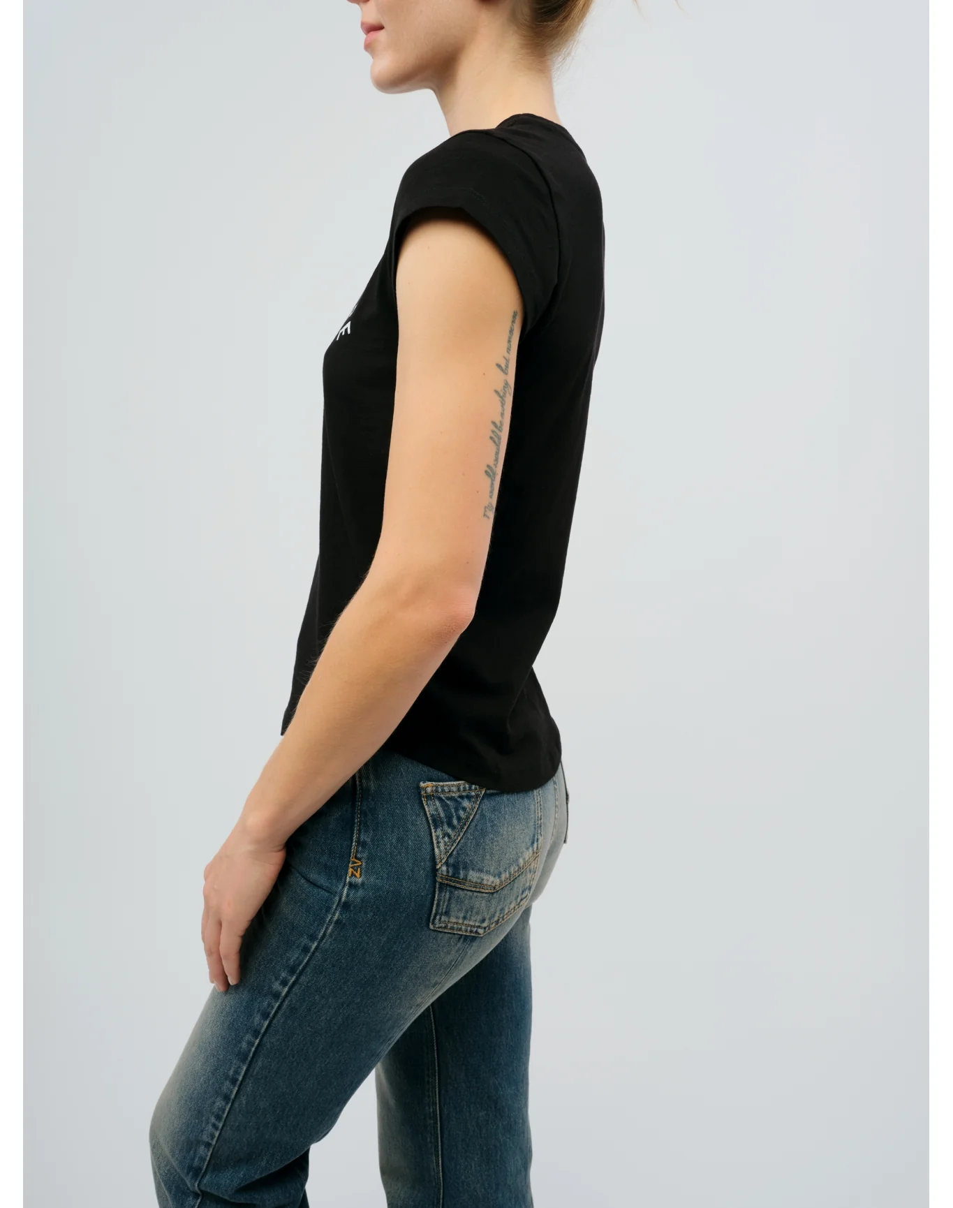Skinny HC Z T-Shirt - I | Black - Image 3