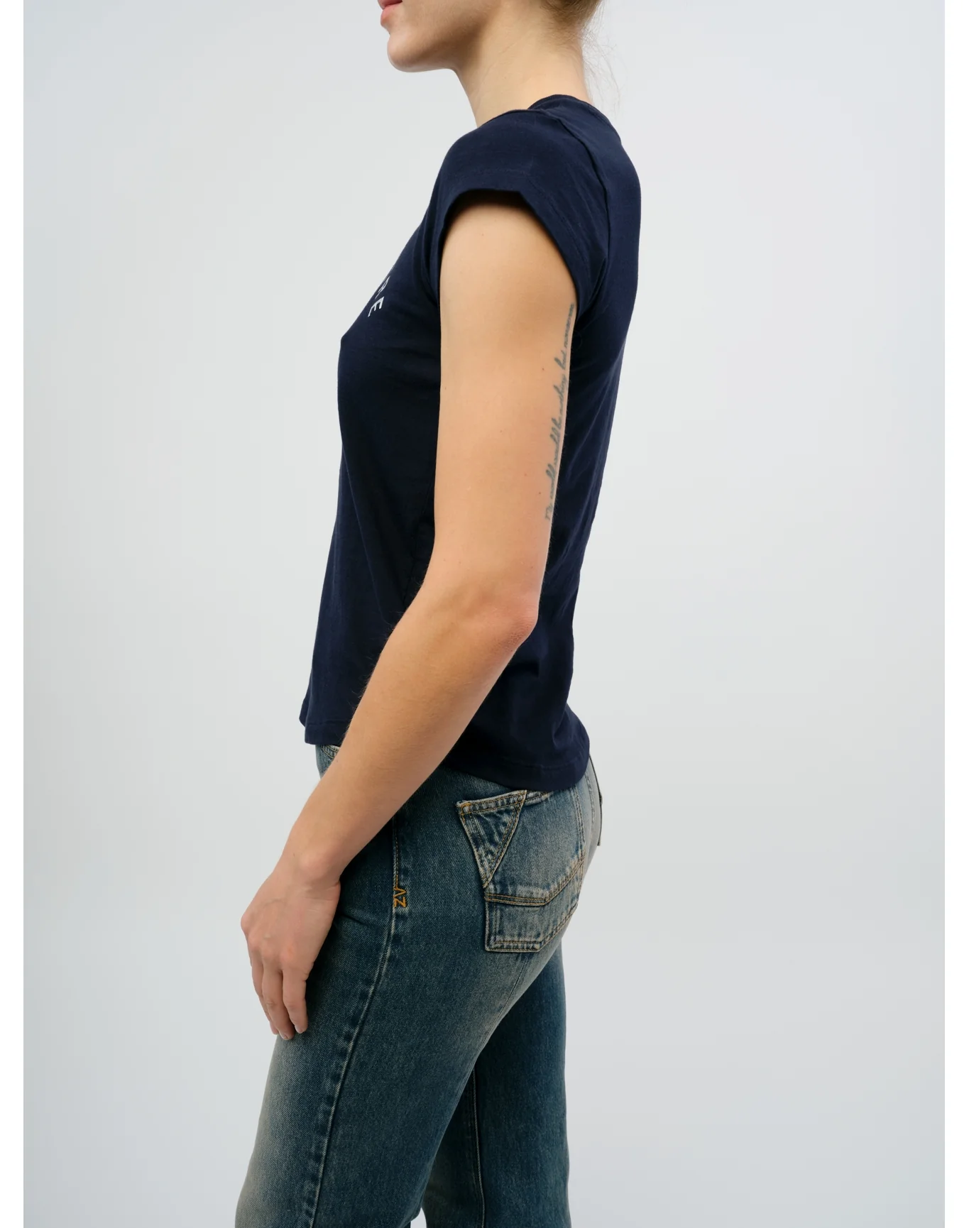 Skinny HC Z T-Shirt - I | Navy Blue - Image 3