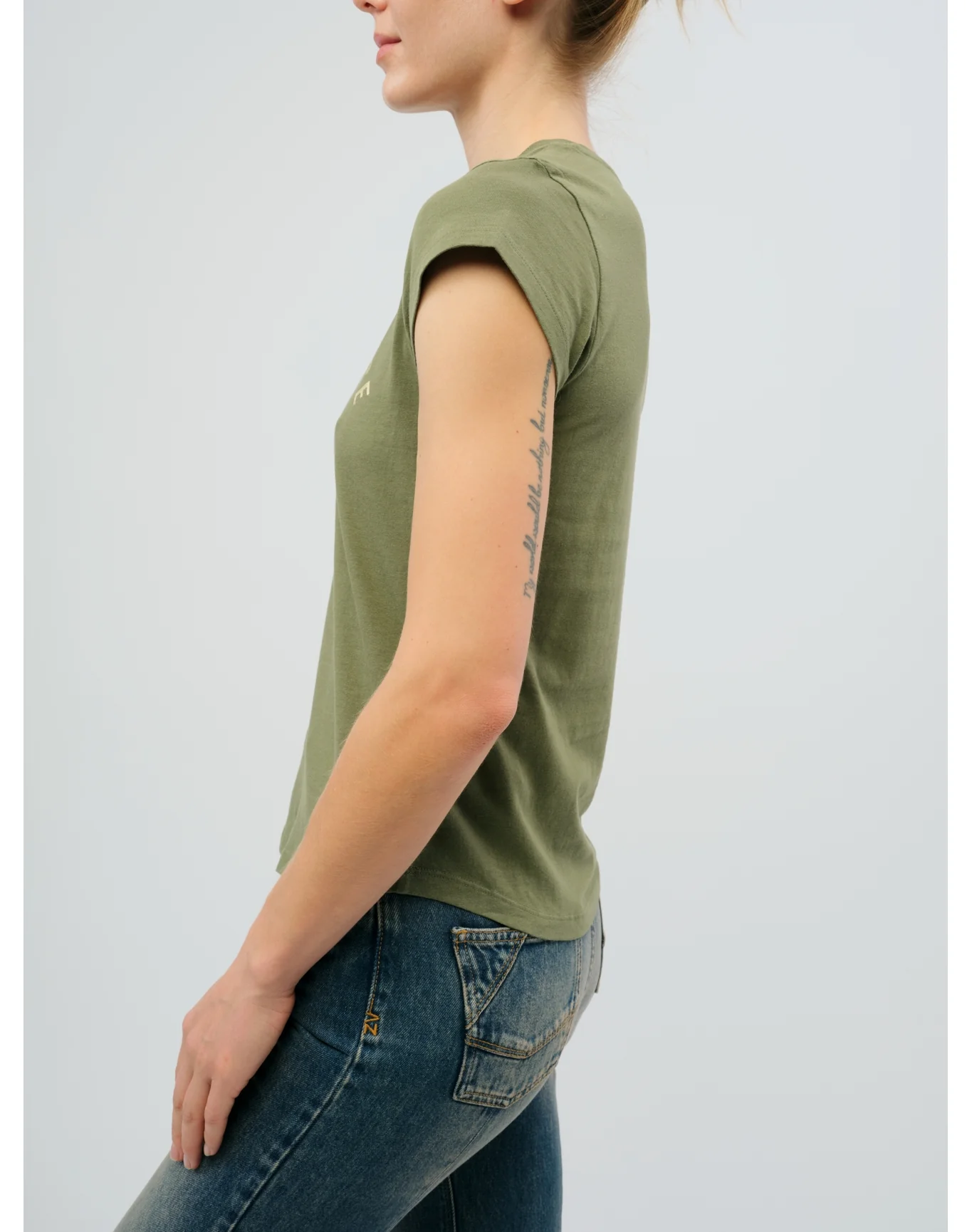 Skinny HC Z T-Shirt - II | Used Khaki - Image 4