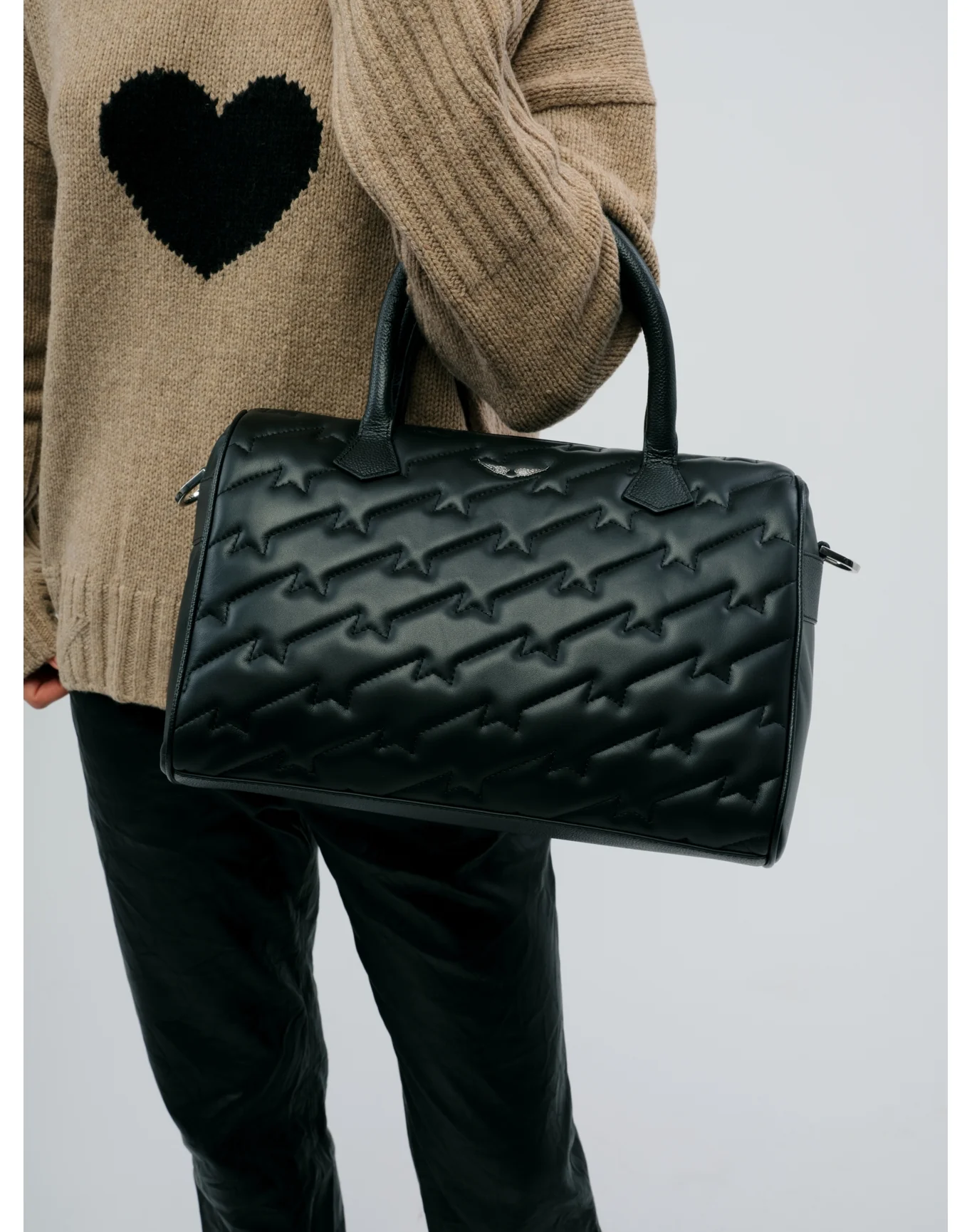 Sunny Medium Wings ZV Quilted Bag | Black - Image 4