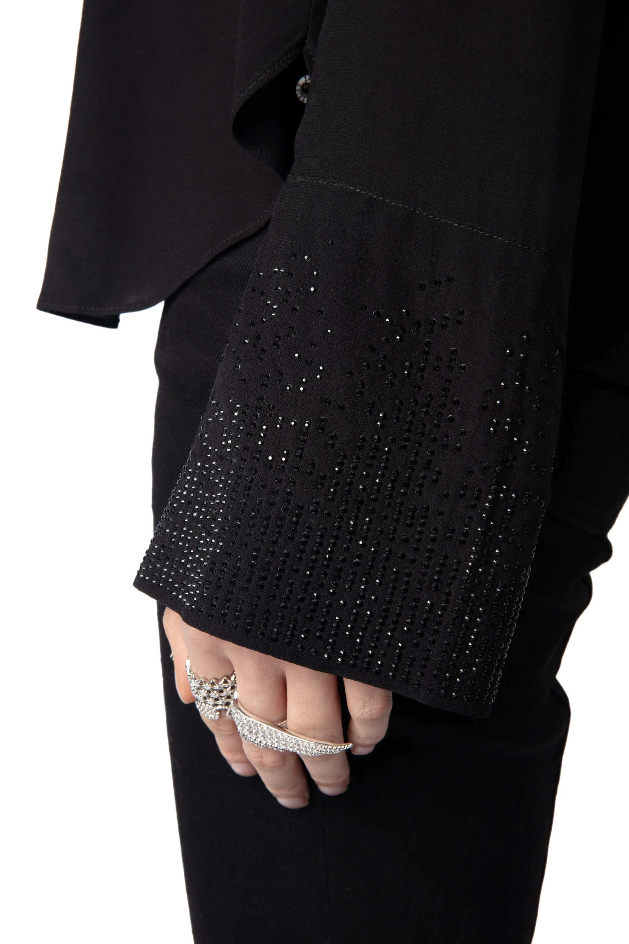 Taika Soft Strass Shirt | Black - Image 3