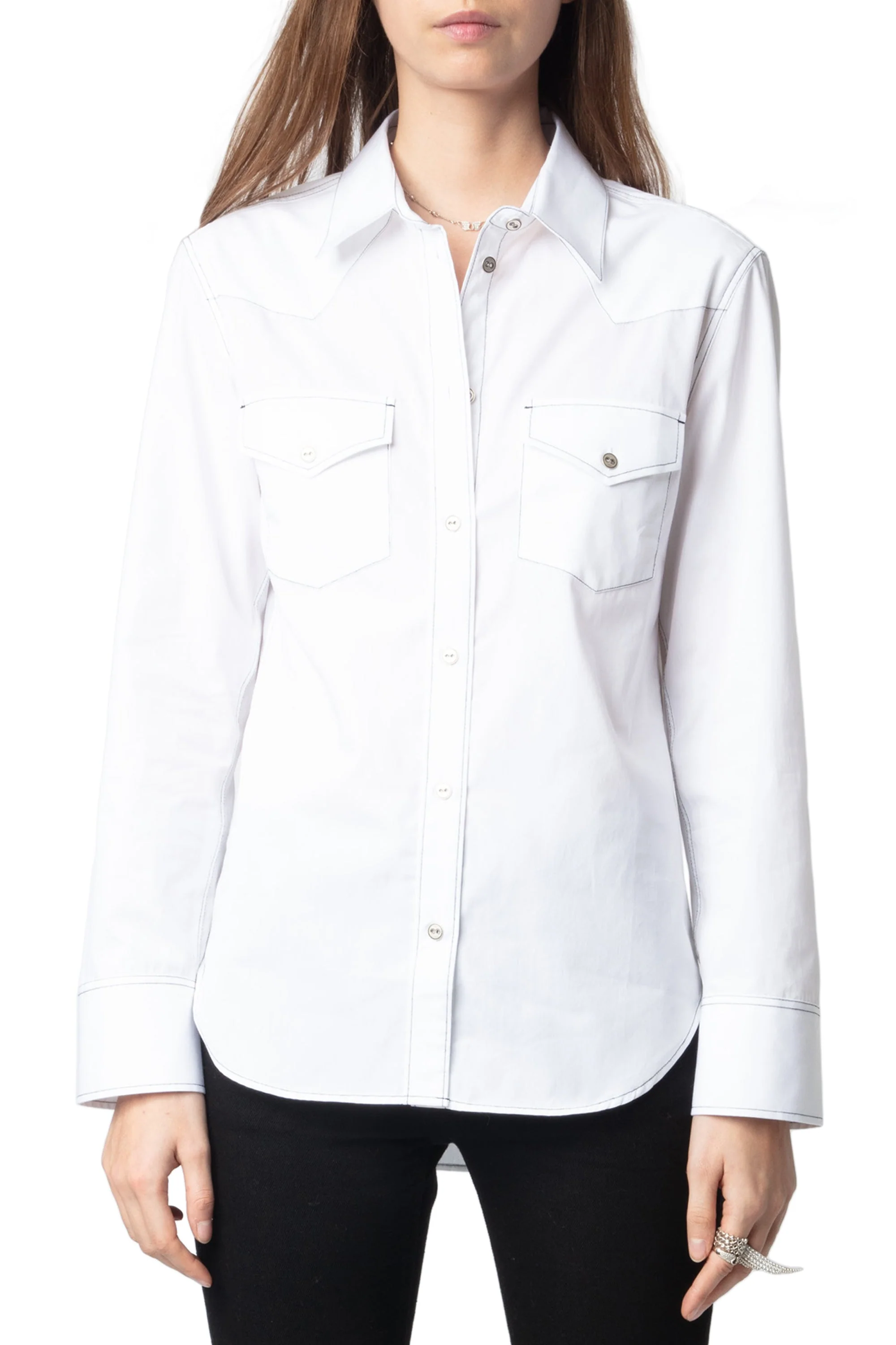 Thelma Pop Shirt | Beige