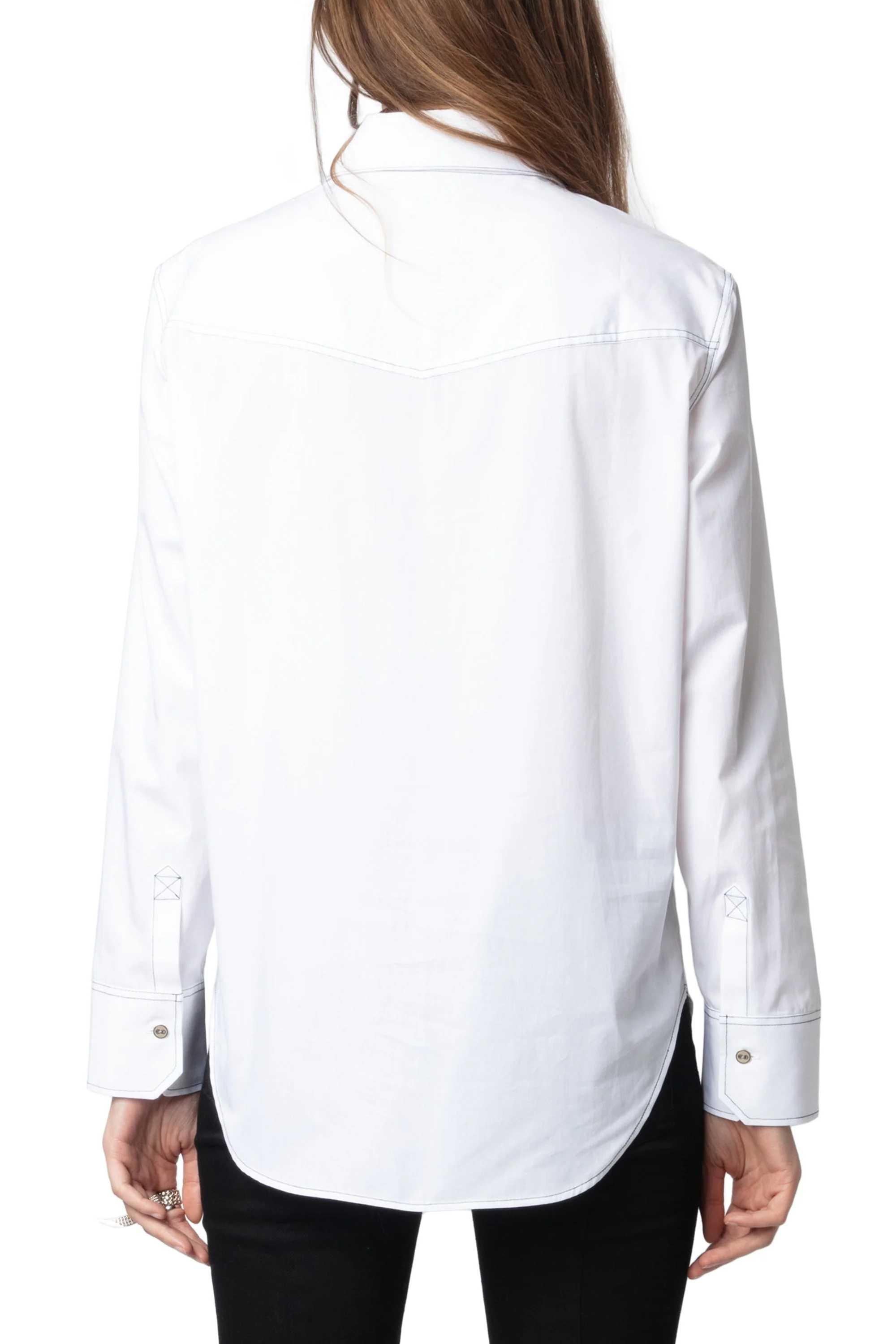Thelma Pop Shirt | Beige - Image 5