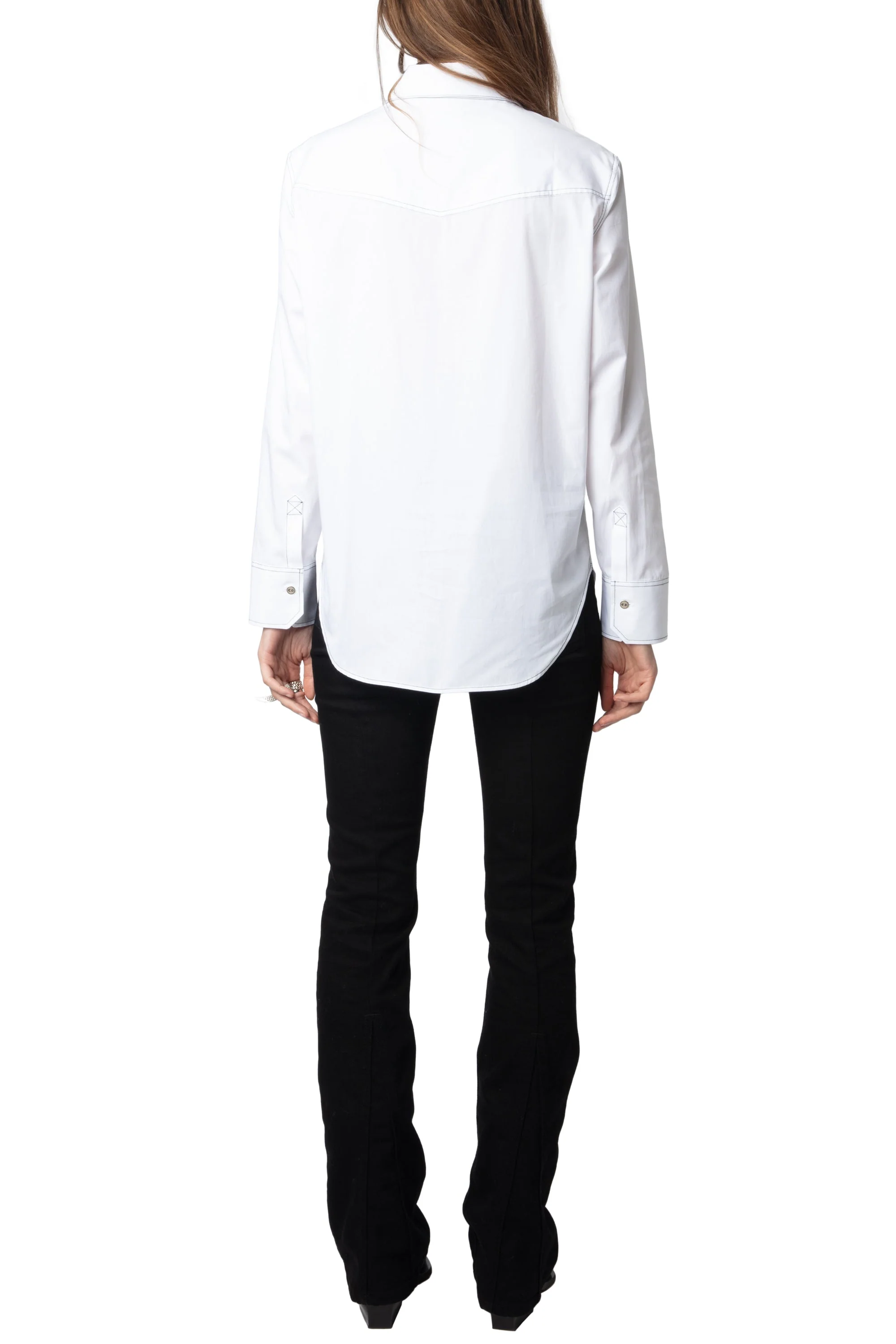 Thelma Pop Shirt | Beige - Image 6