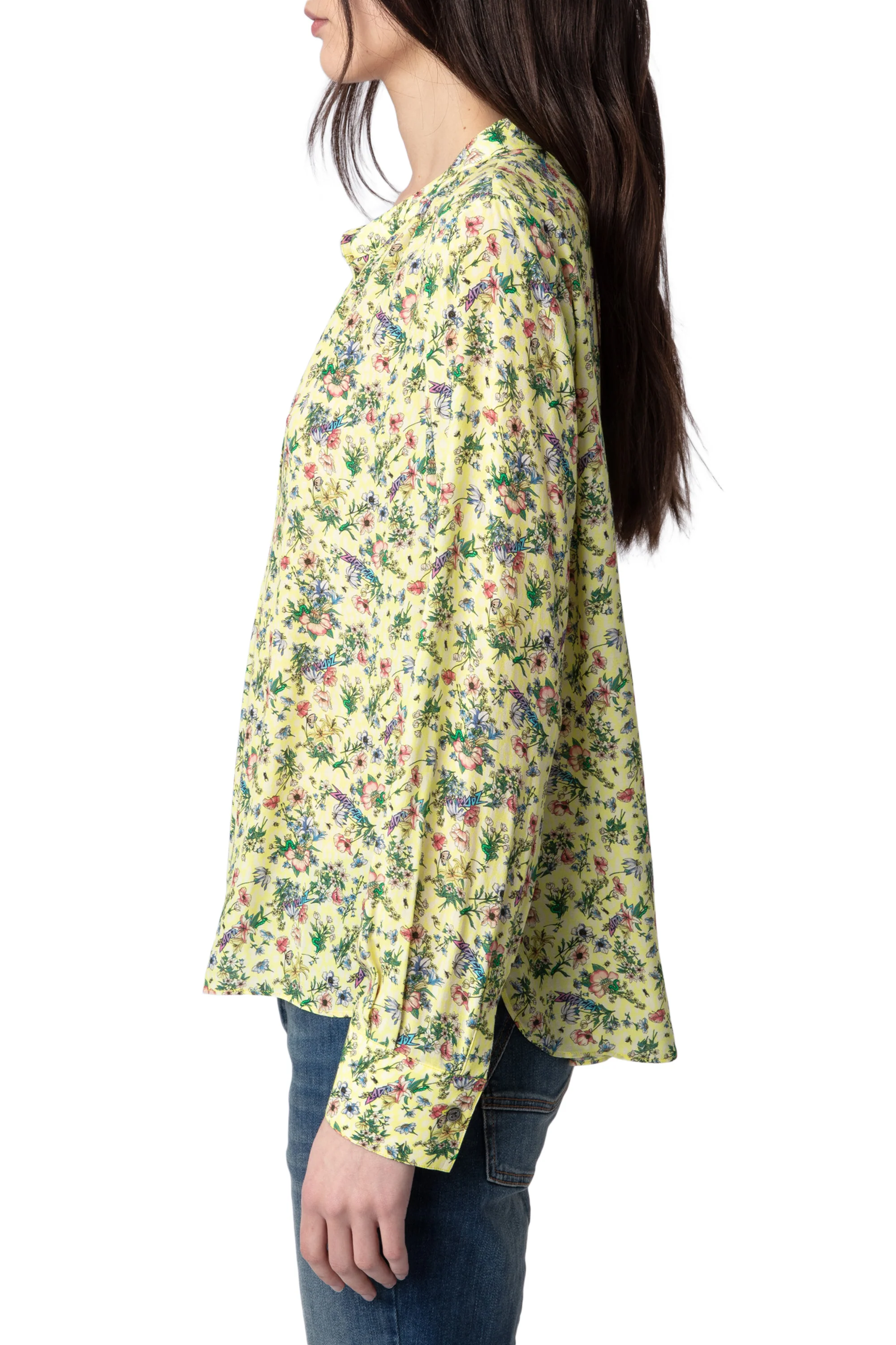 Tink Soft Small Garden Shirt | Light Yellow - Image 3