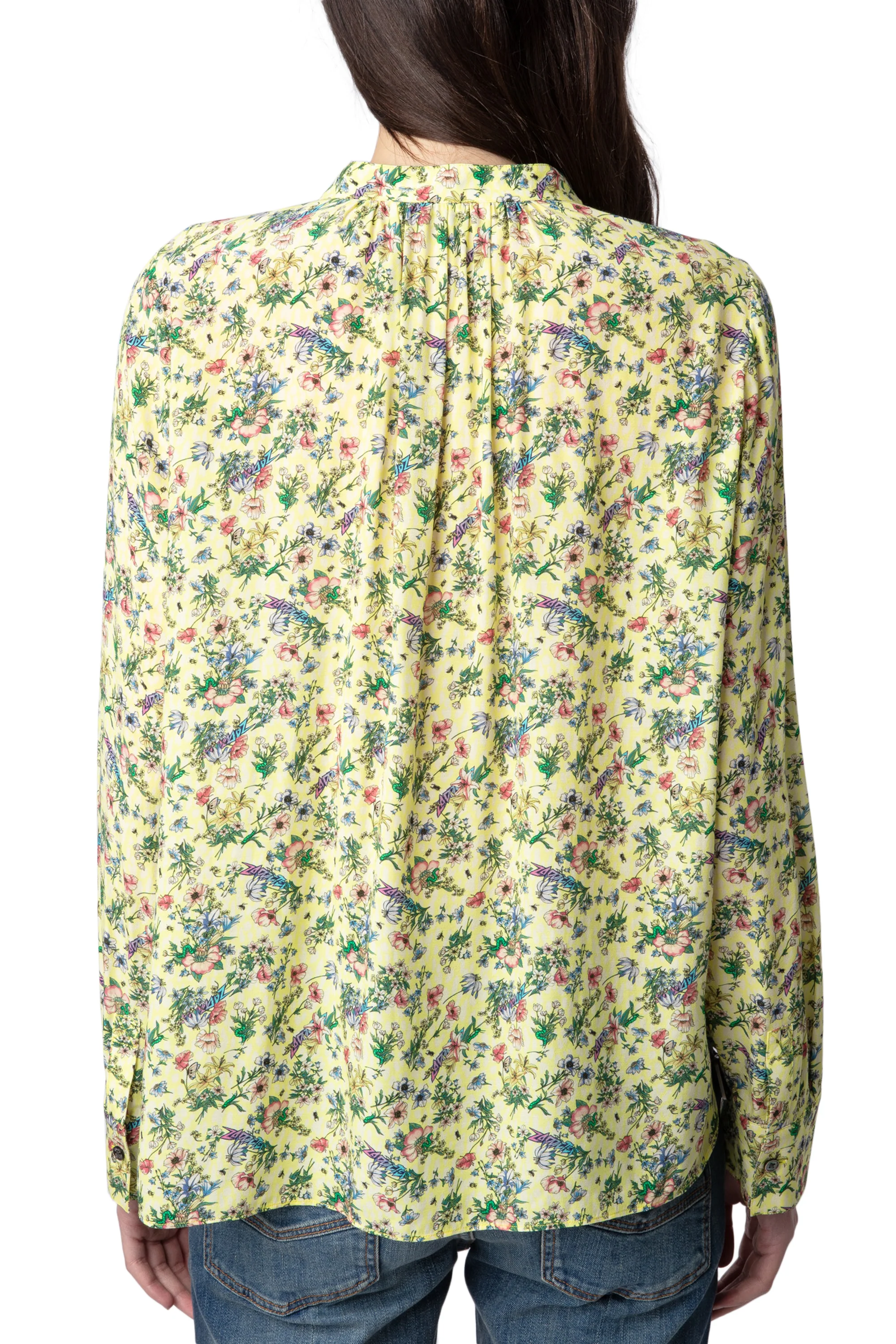 Tink Soft Small Garden Shirt | Light Yellow - Image 5