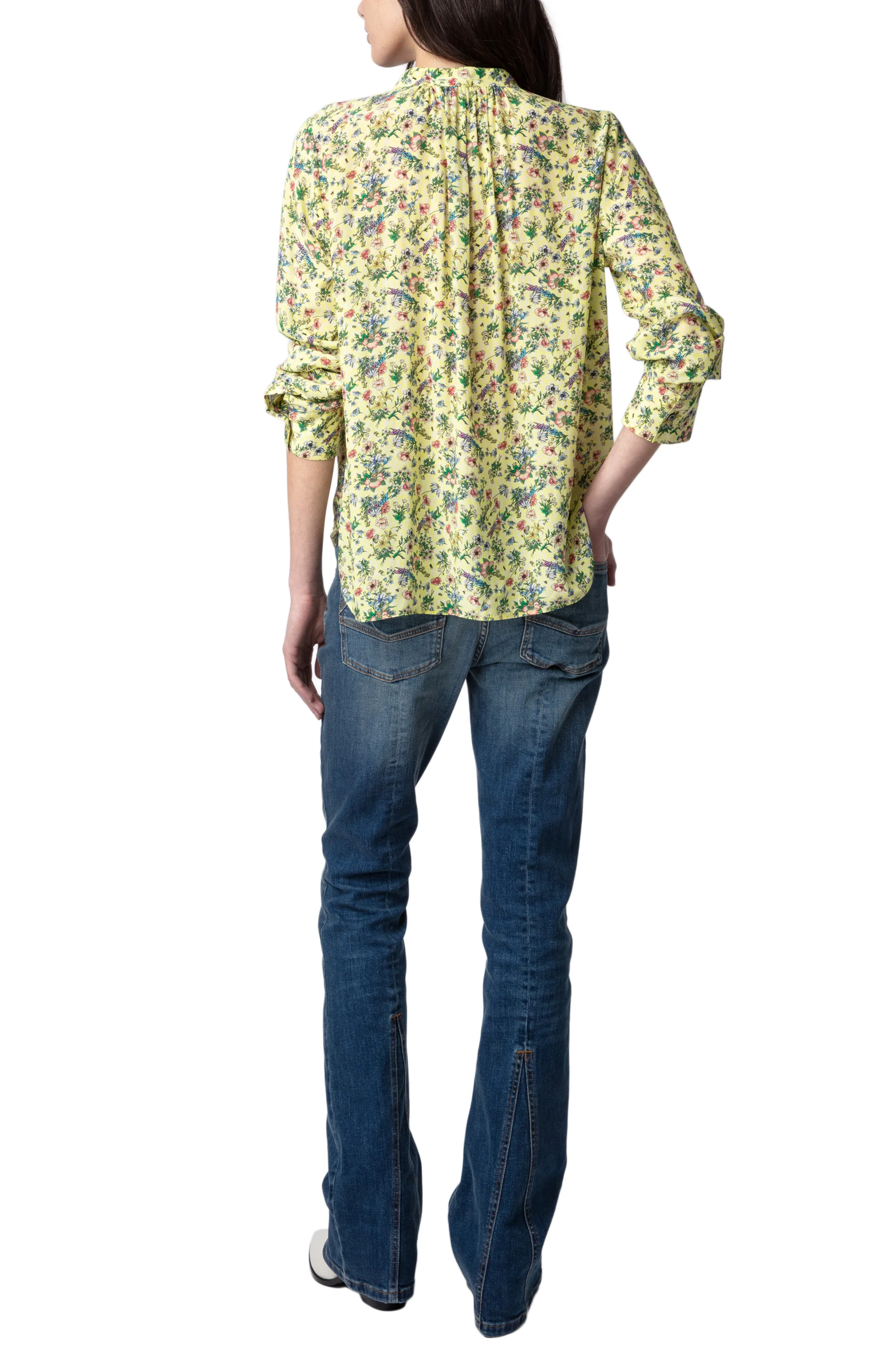 Tink Soft Small Garden Shirt | Light Yellow - Image 6