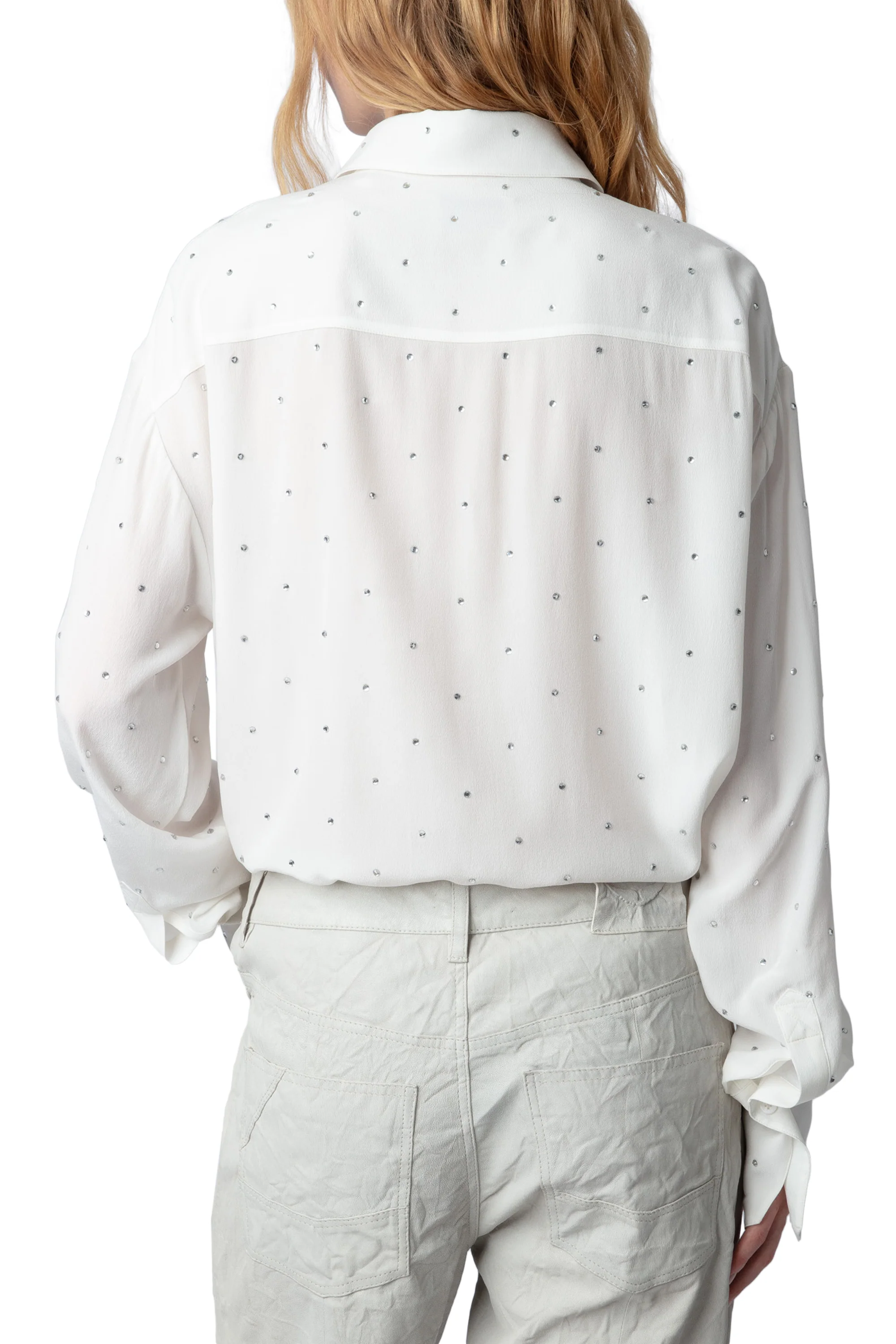 Tyrone CDC Strass Shirt | Beige - Image 5