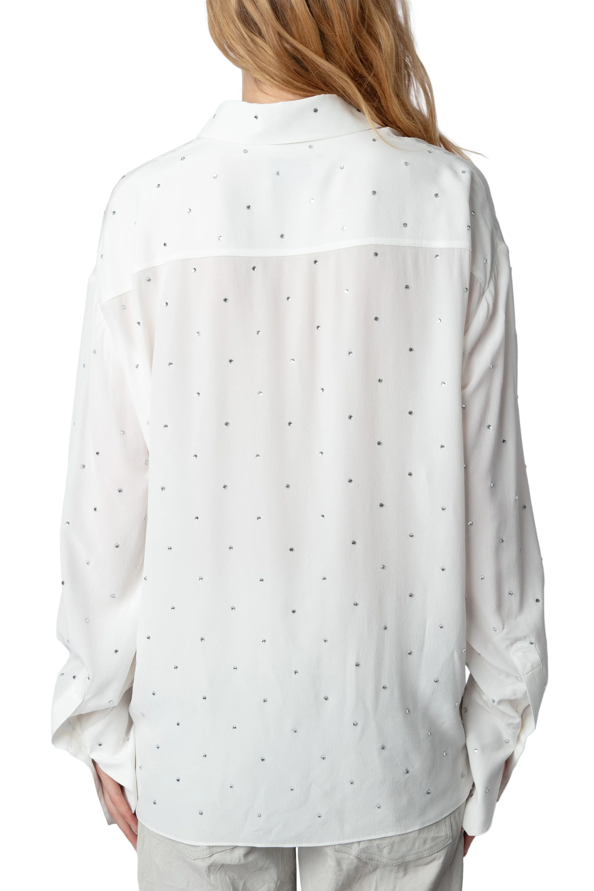 Tyrone CDC Strass Shirt | Beige - Image 6