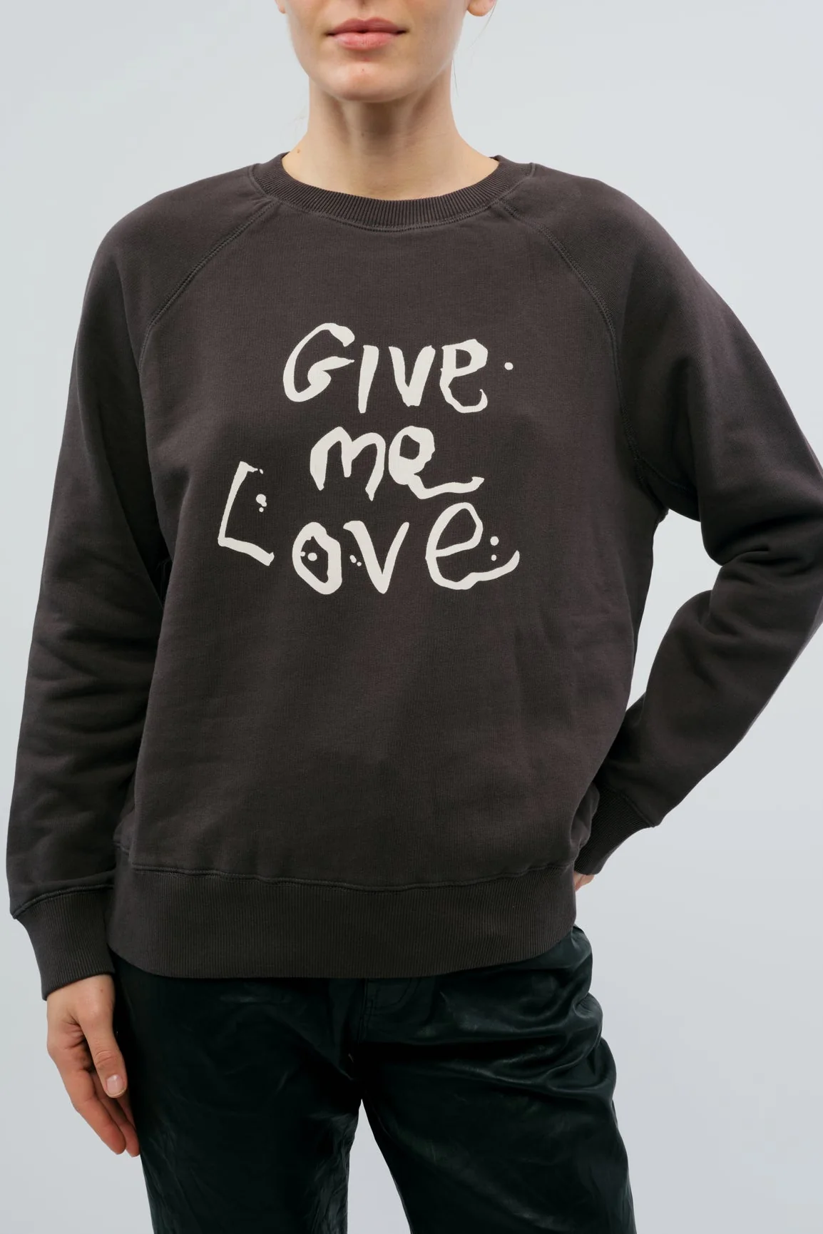 Upper Mo Give Me Love Sweatshirt | Carbon