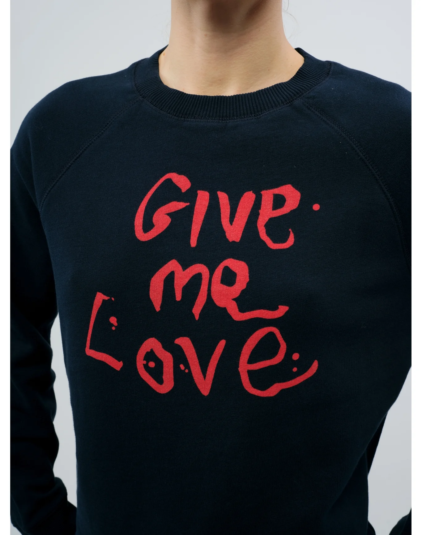 Upper Mo Give Me Love Sweatshirt | Navy Blue - Image 3