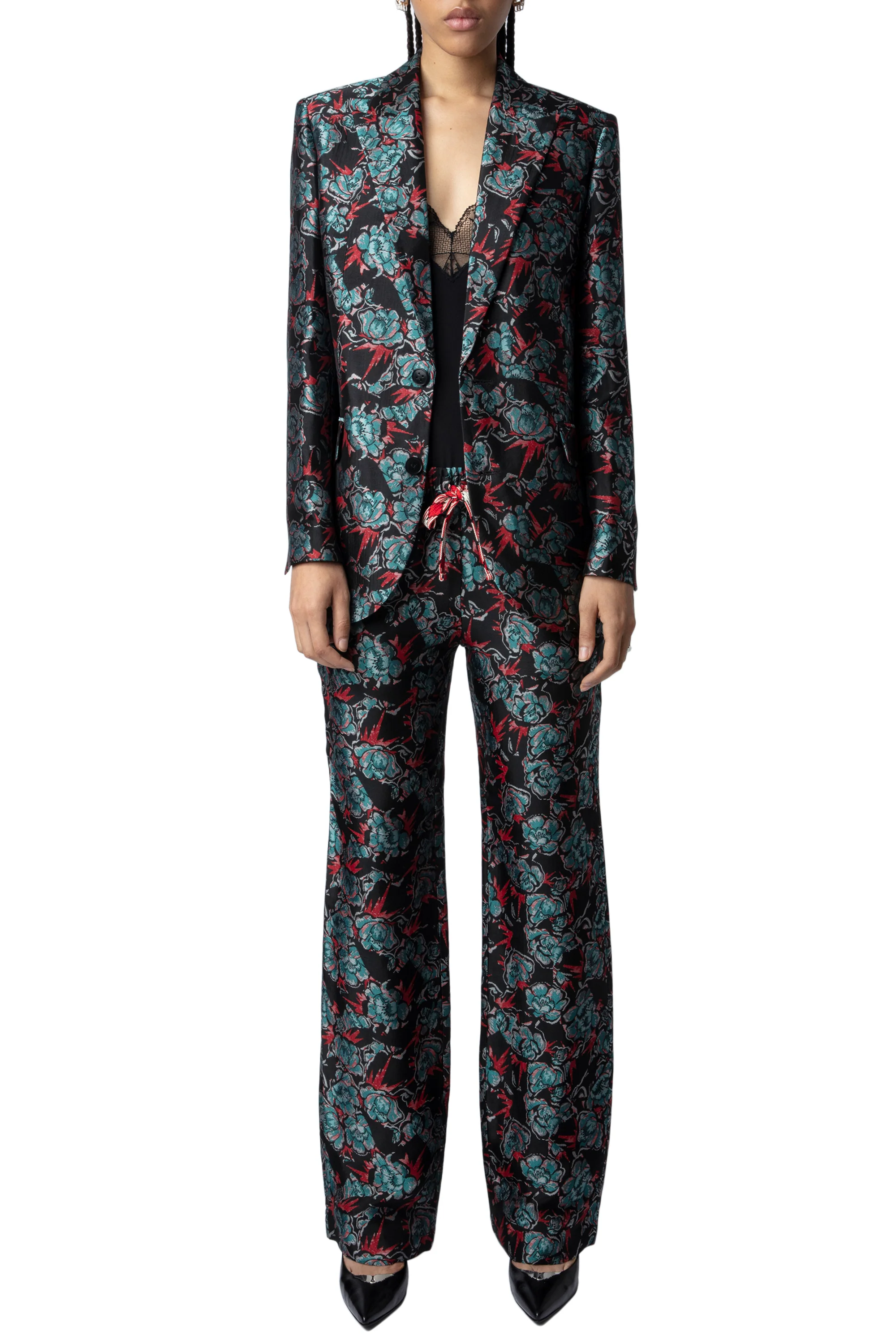Vegy Jacquard Thunder Blazer | Black - Image 2