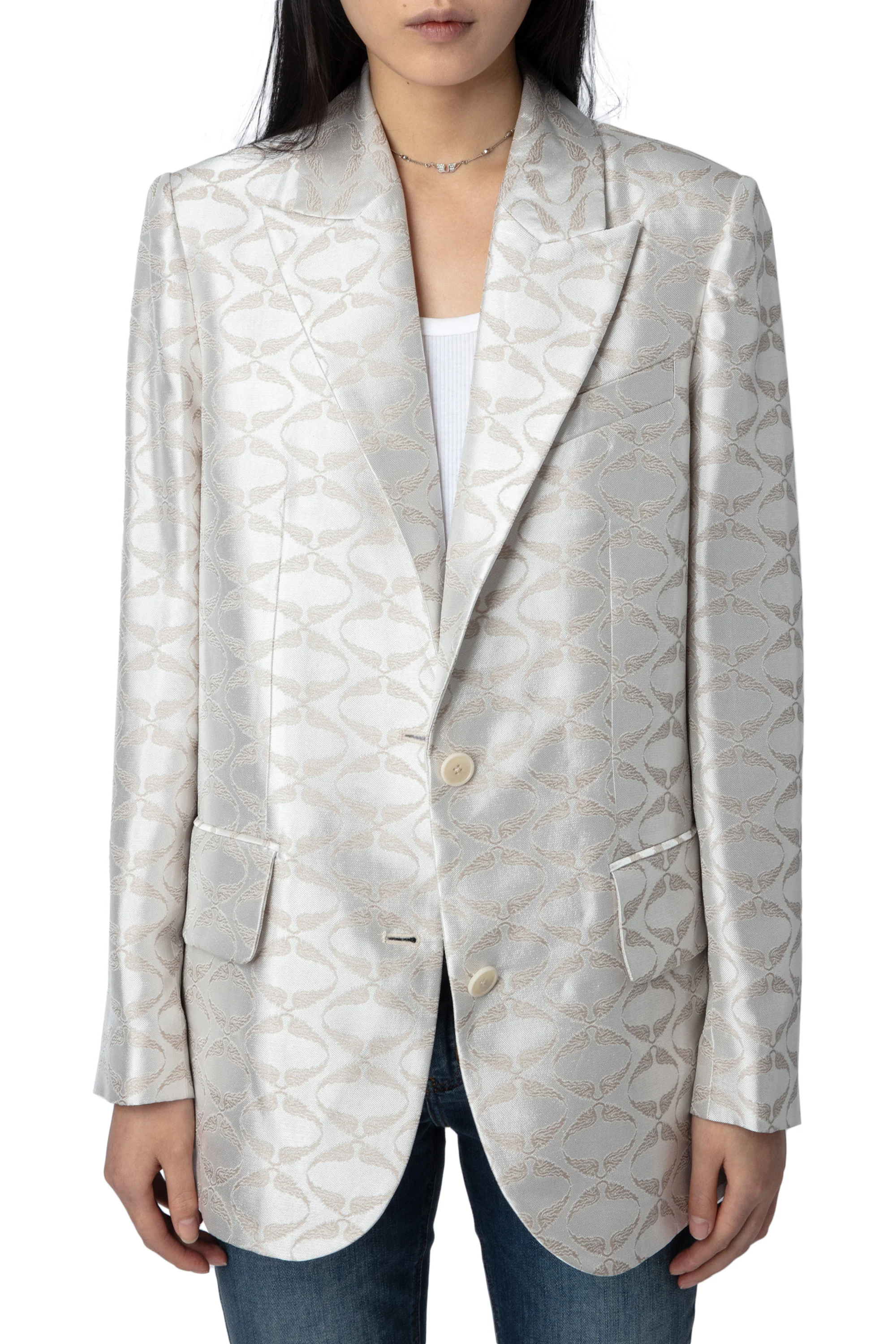 Vicka Jacquard Wings Blazer | Scout