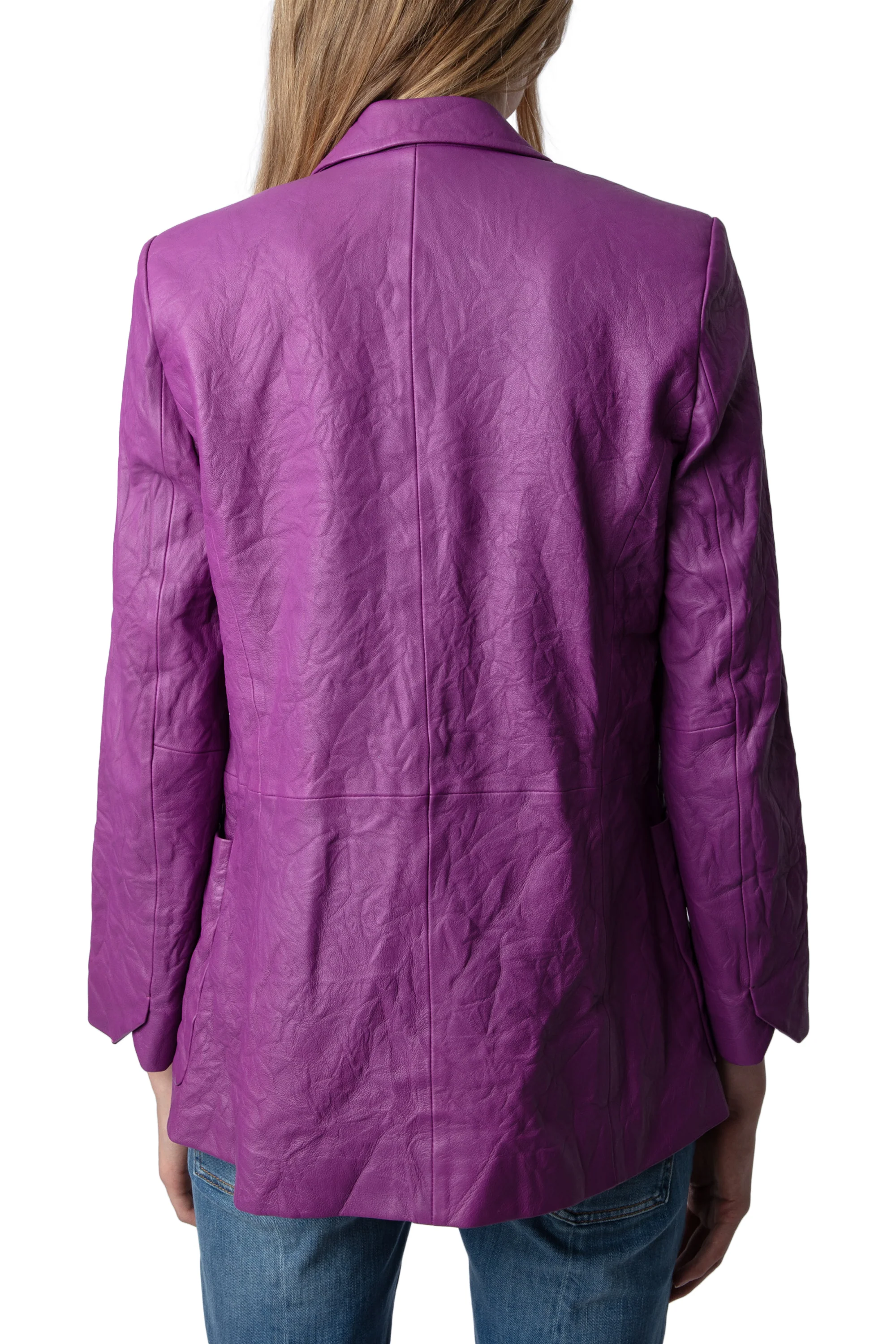 Visko Creased Leather Blazer | Goa - Image 6