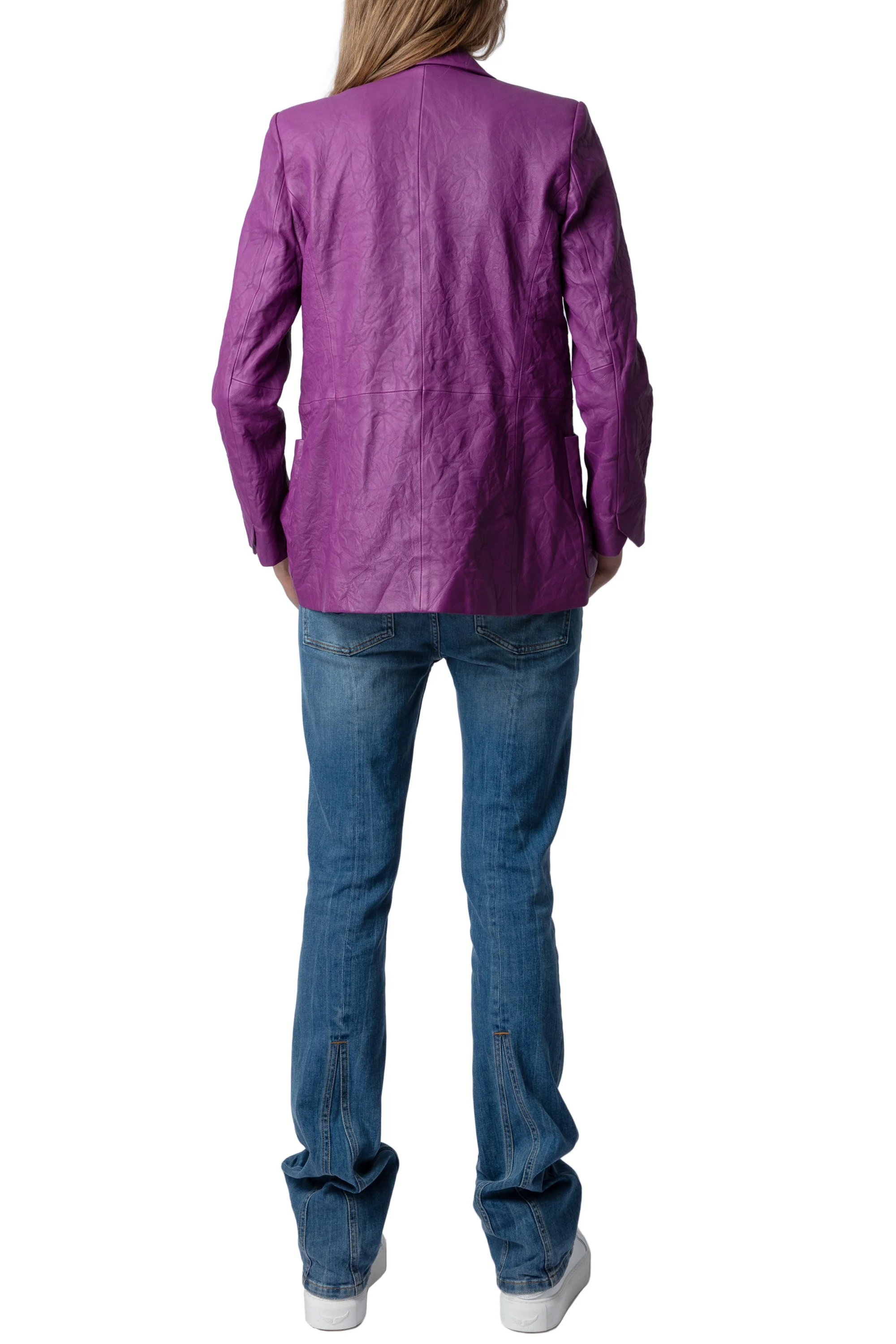 Visko Creased Leather Blazer | Goa - Image 7