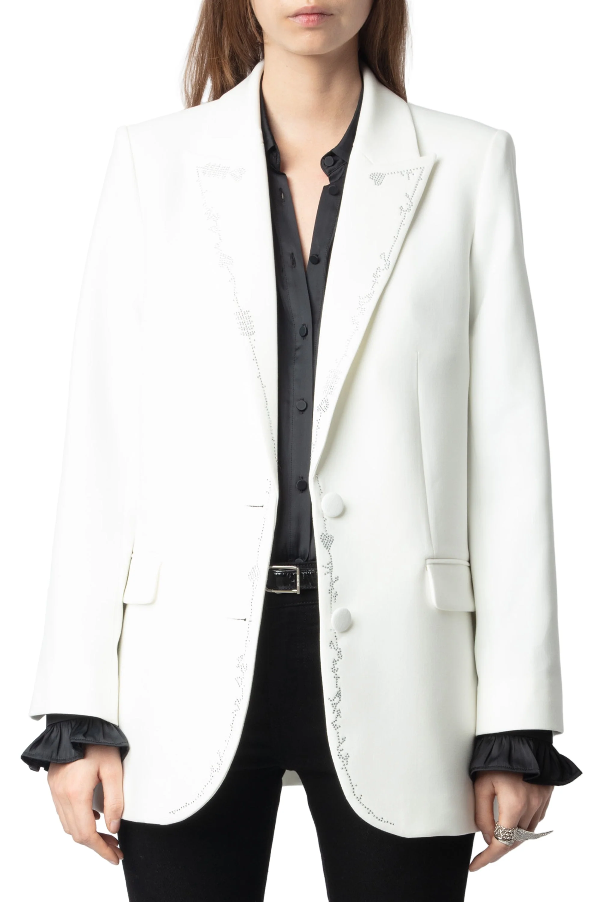 Viva Strass Line Blazer | Beige